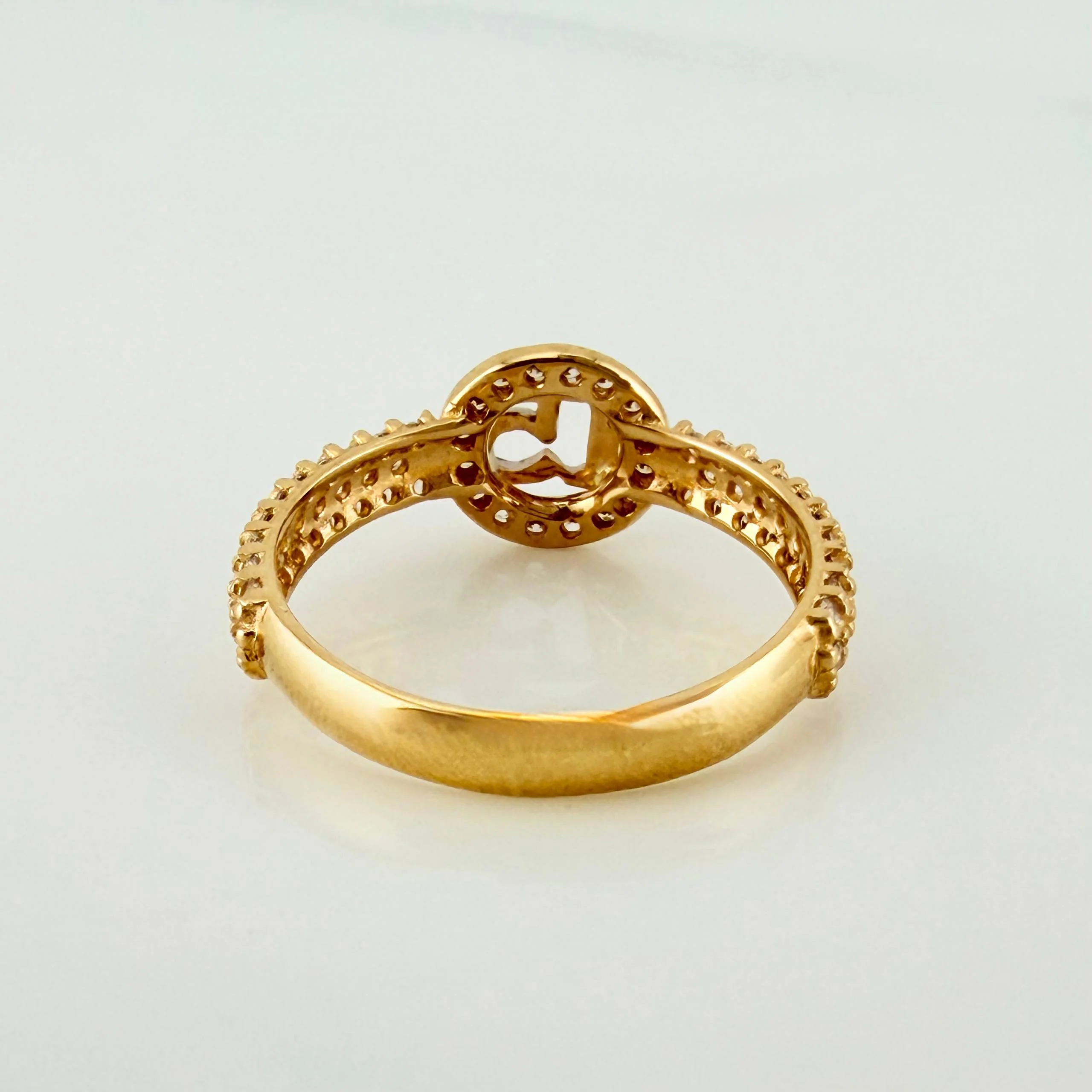 Anillo 15´S 2.25 g / T5 3/4 Dos Oros Amarillo Blanco 18K - Image 3