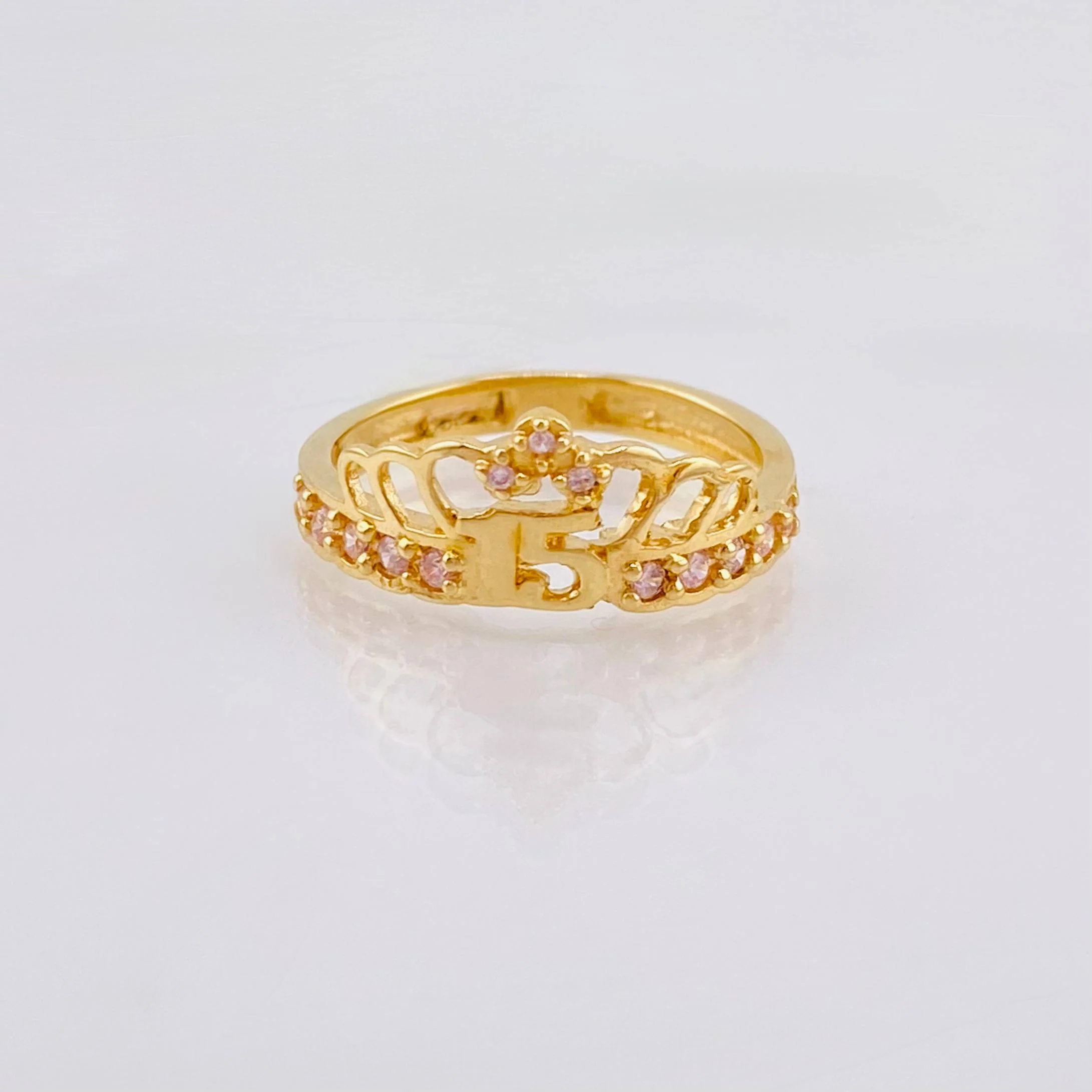 Anillo 15´S 2.85gr / T5 3/4 / Oro Amarillo 18K *
