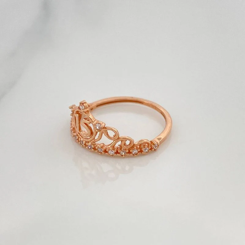 Anillo 15´S Corona 1.75 g / T6 1/2 Oro Rosa 18K - Image 2