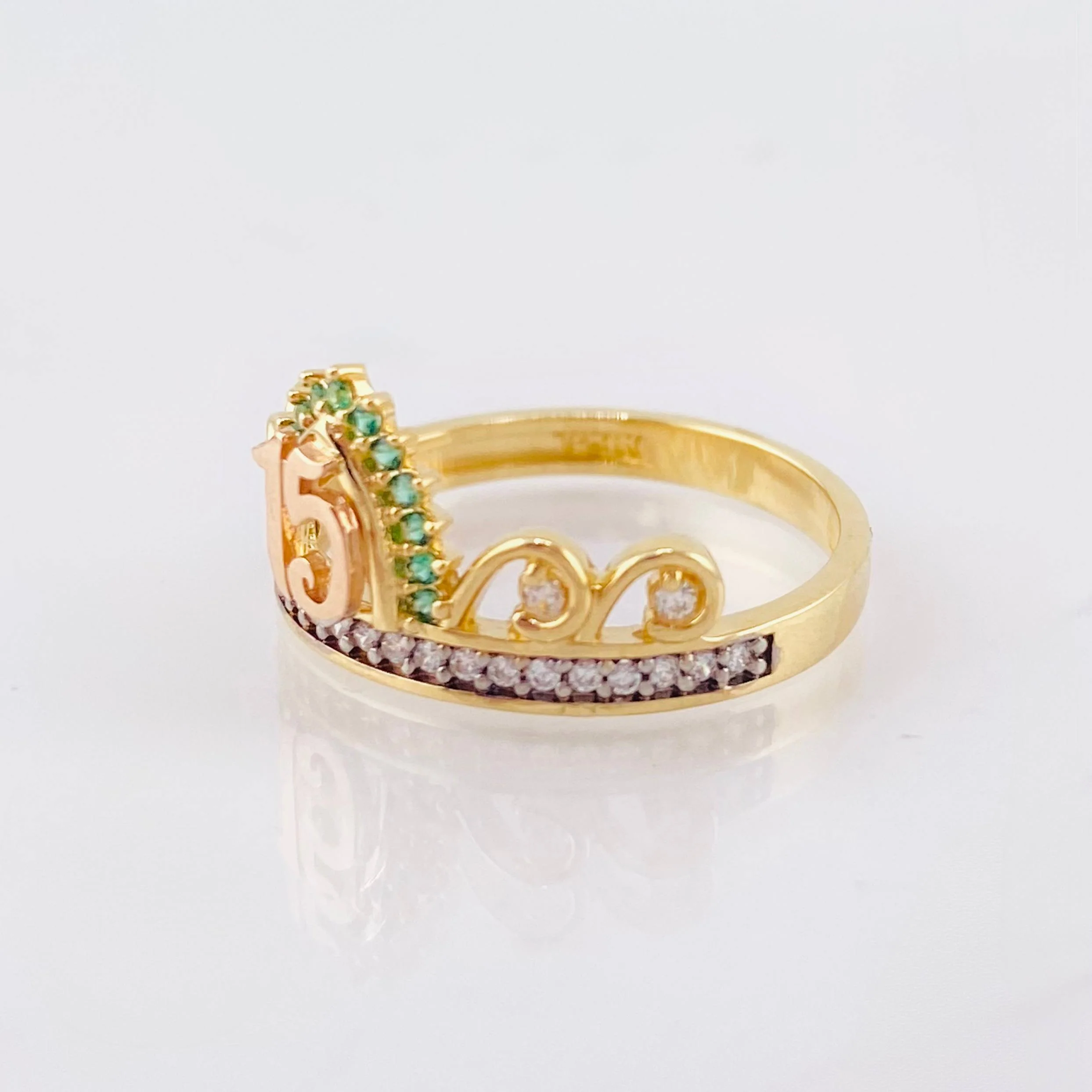 Anillo 15s 3gr / T7 / Tres Oros 18K - Image 2