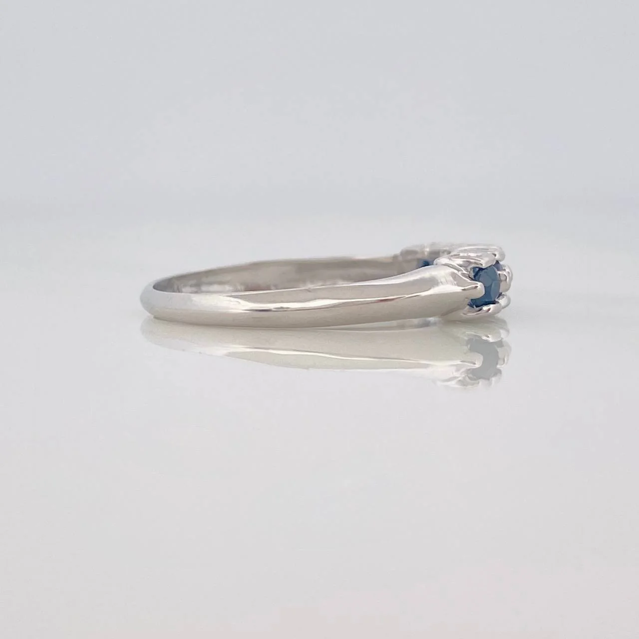 Anillo Acordion Zafiro 28 Pts 1.75 g / T7 3/4 Plata 925 - Image 3