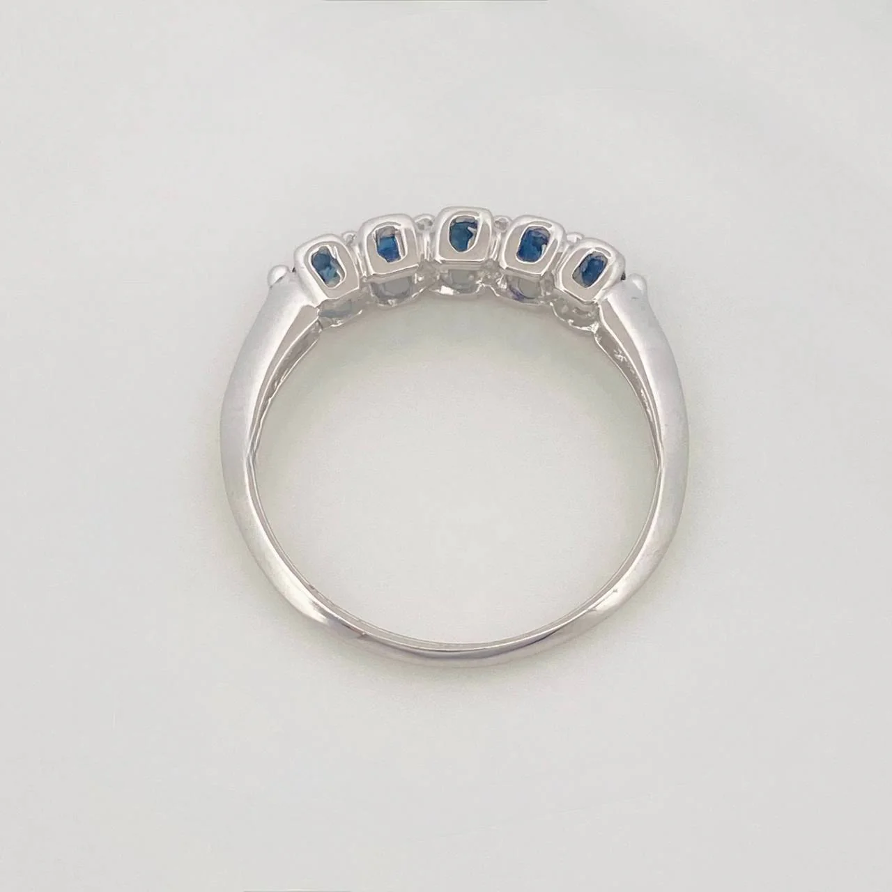 Anillo Acordion Zafiro 28 Pts 1.75 g / T7 3/4 Plata 925 - Image 4