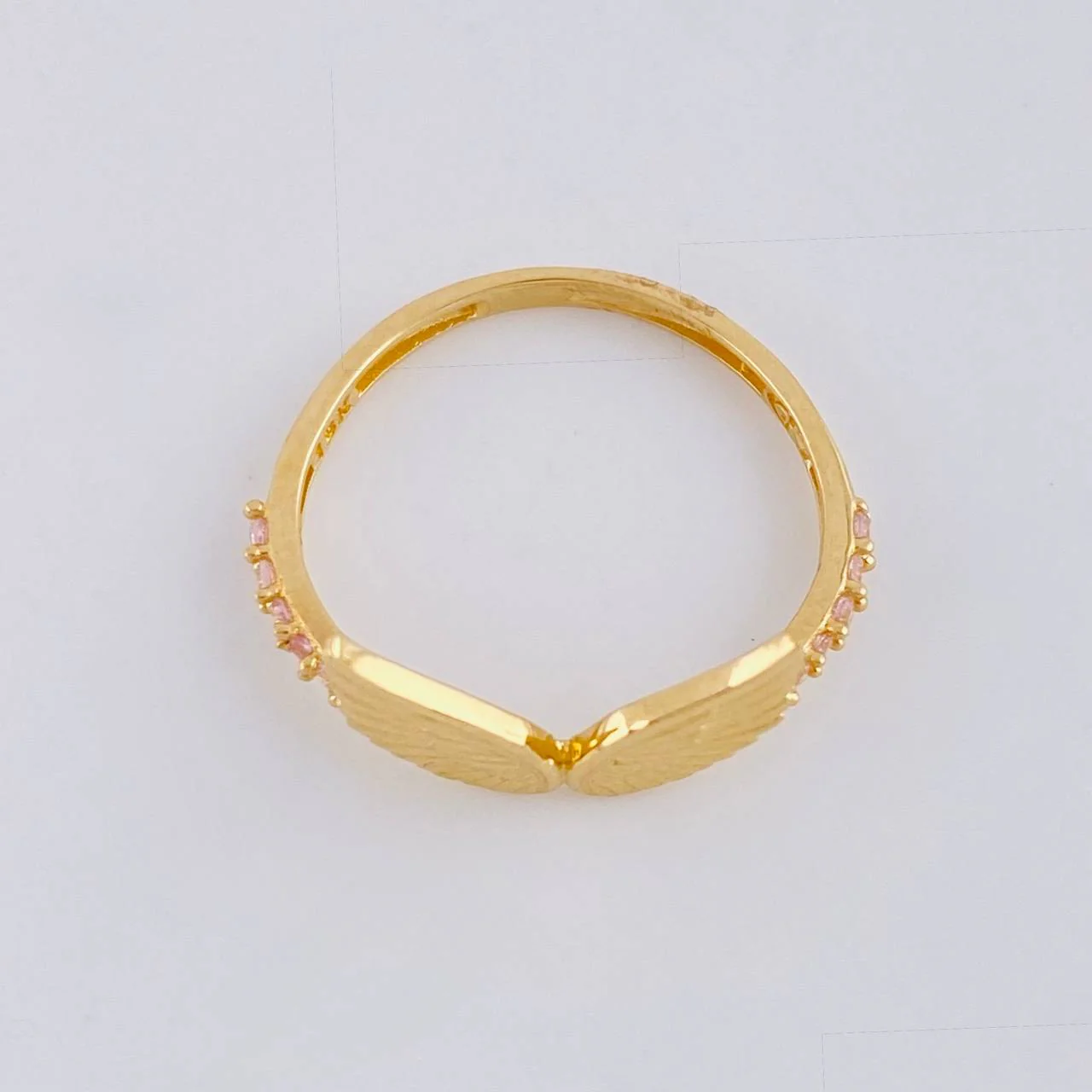Anillo Alas de Angel 1.3g / T4 3/4 Oro Amarillo 18K - Image 3