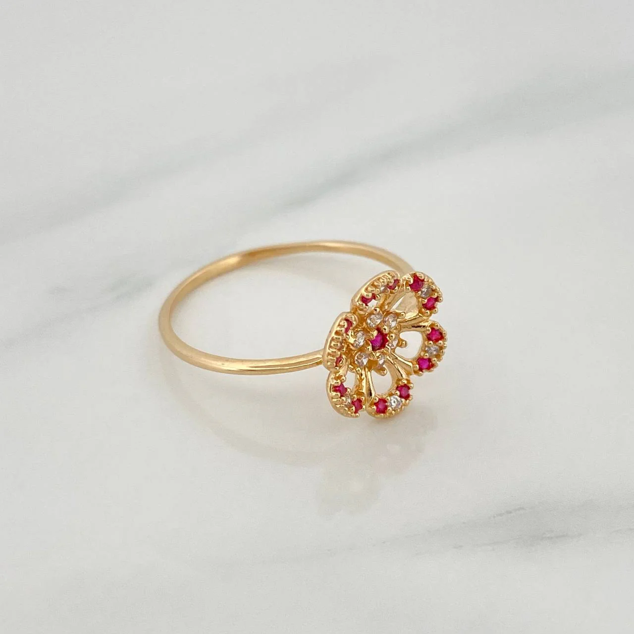 Anillo Amapola 1.55 g / T7 1/4 Oro Amarillo 18K - Image 2