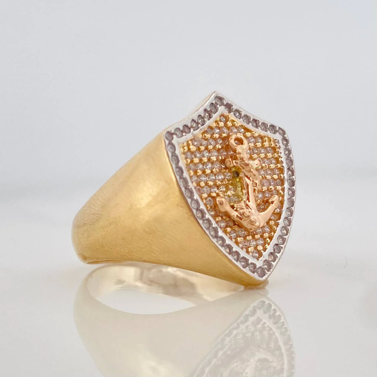 Anillo Ancla 9.05g / T9 3/4 Tres Oros 18K - Image 2