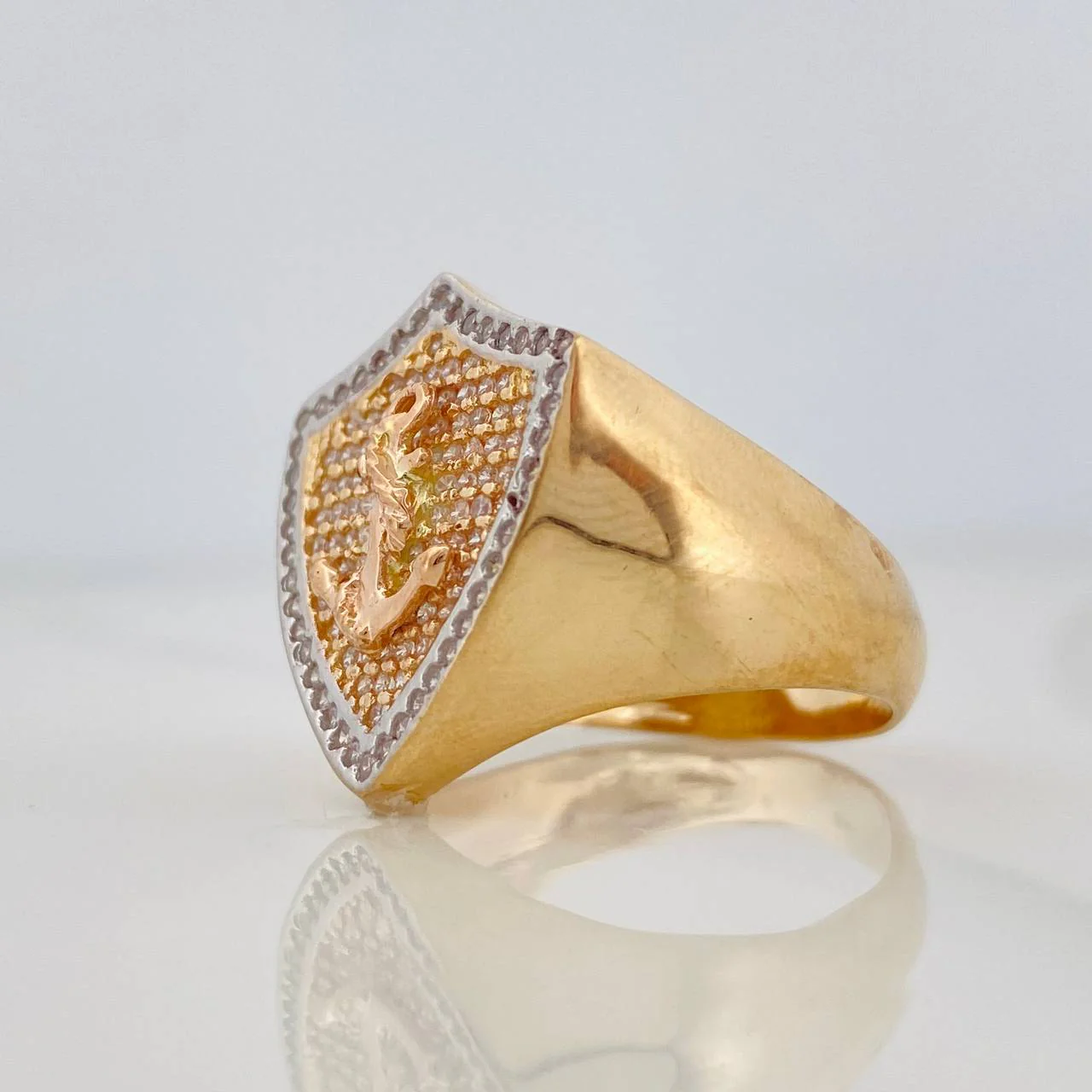 Anillo Ancla 9.05g / T9 3/4 Tres Oros 18K - Image 3