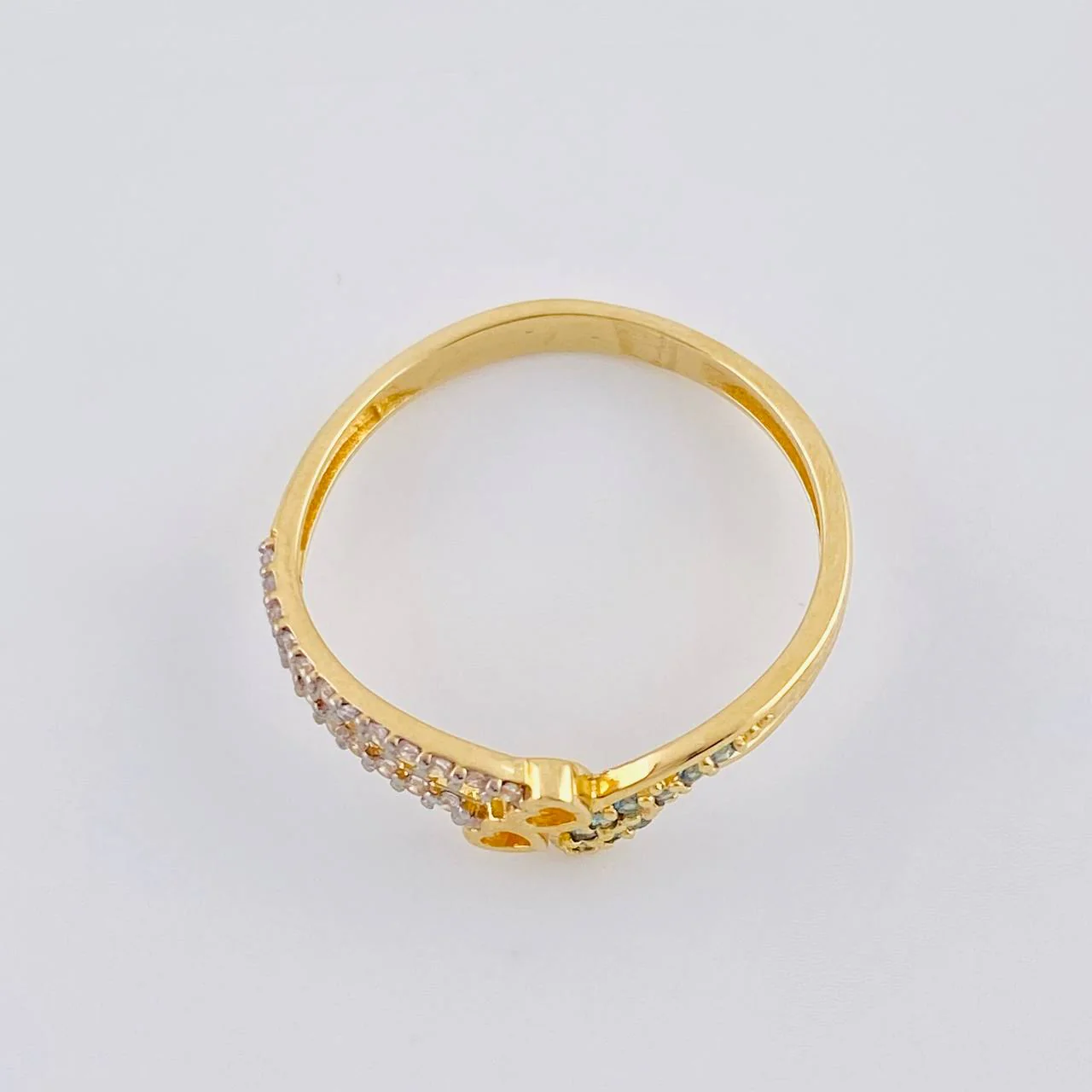 Anillo Corazón Ala De Mariposa 1.9 g / T7 Oro Amarillo 18K - Image 3
