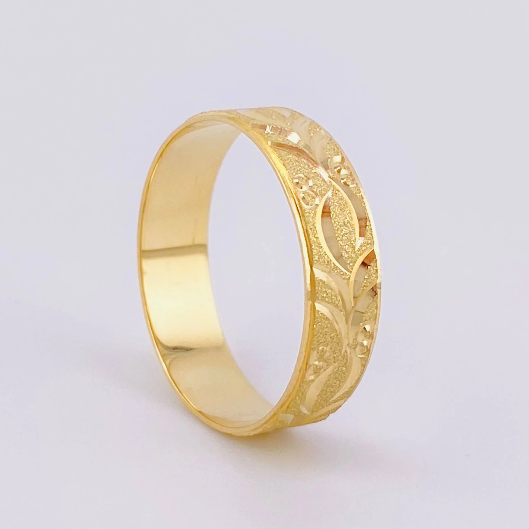 Anillo Argolla liana de hidra mate 3.75g / T10 3/4 Oro Amarillo 18K - Image 2