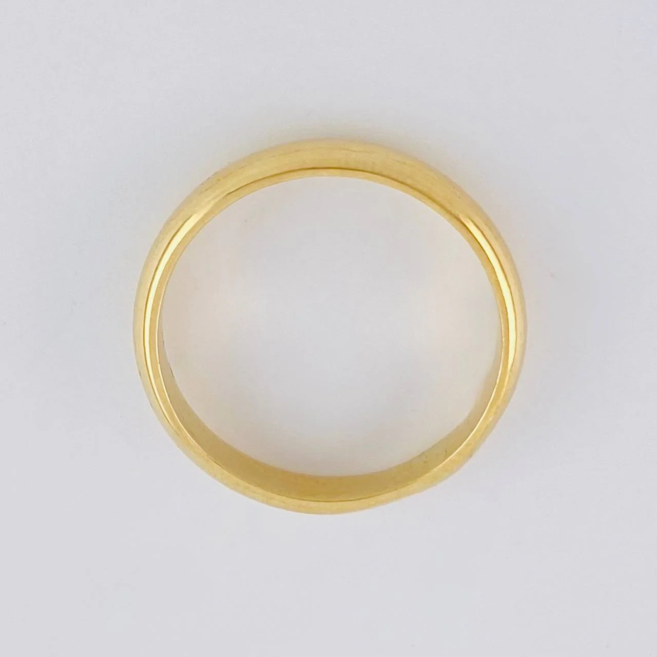 Anillo Argolla Lisa Media Caña 2.3 g / T8 Oro Amarillo 18K - Image 4