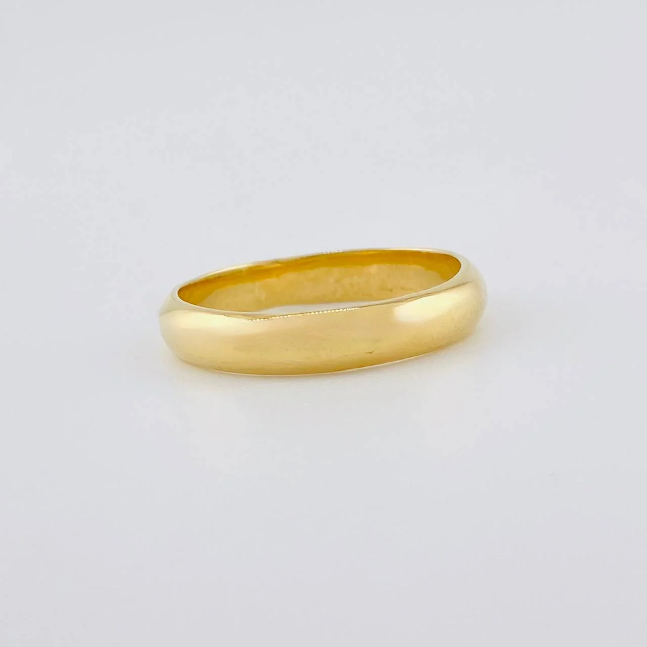 Anillo Argolla Lisa Media Caña 2.3 g / T8 Oro Amarillo 18K - Image 5