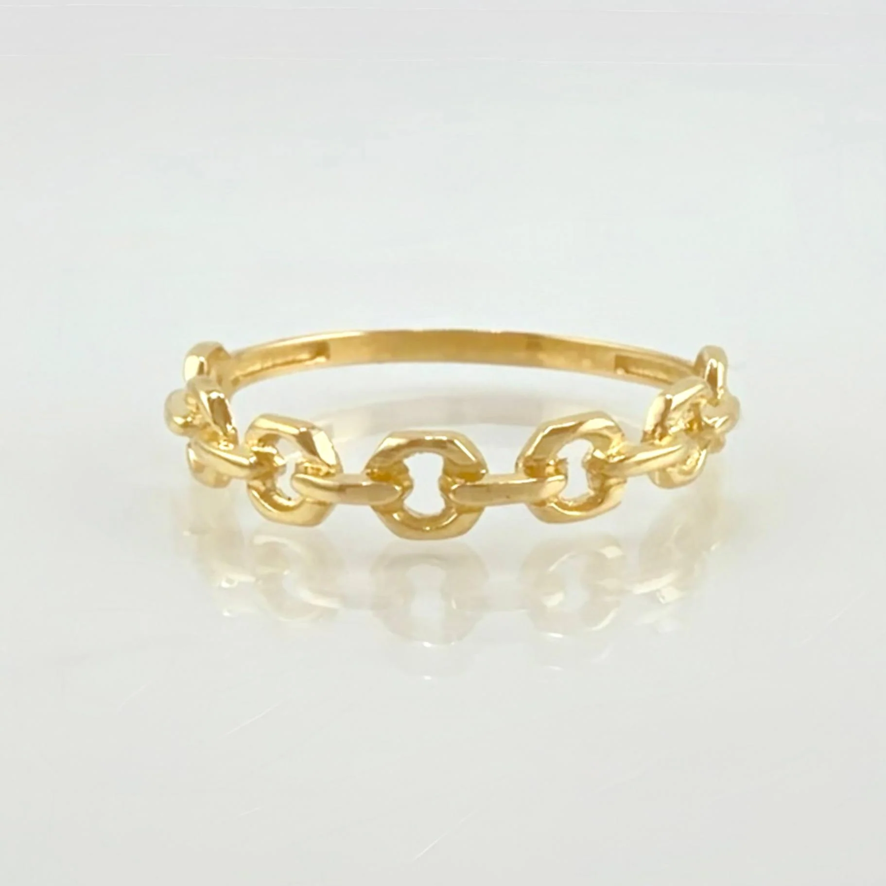 Anillo Aro Seguido 1.5 g / T8 1/4 Oro Amarillo 18K
