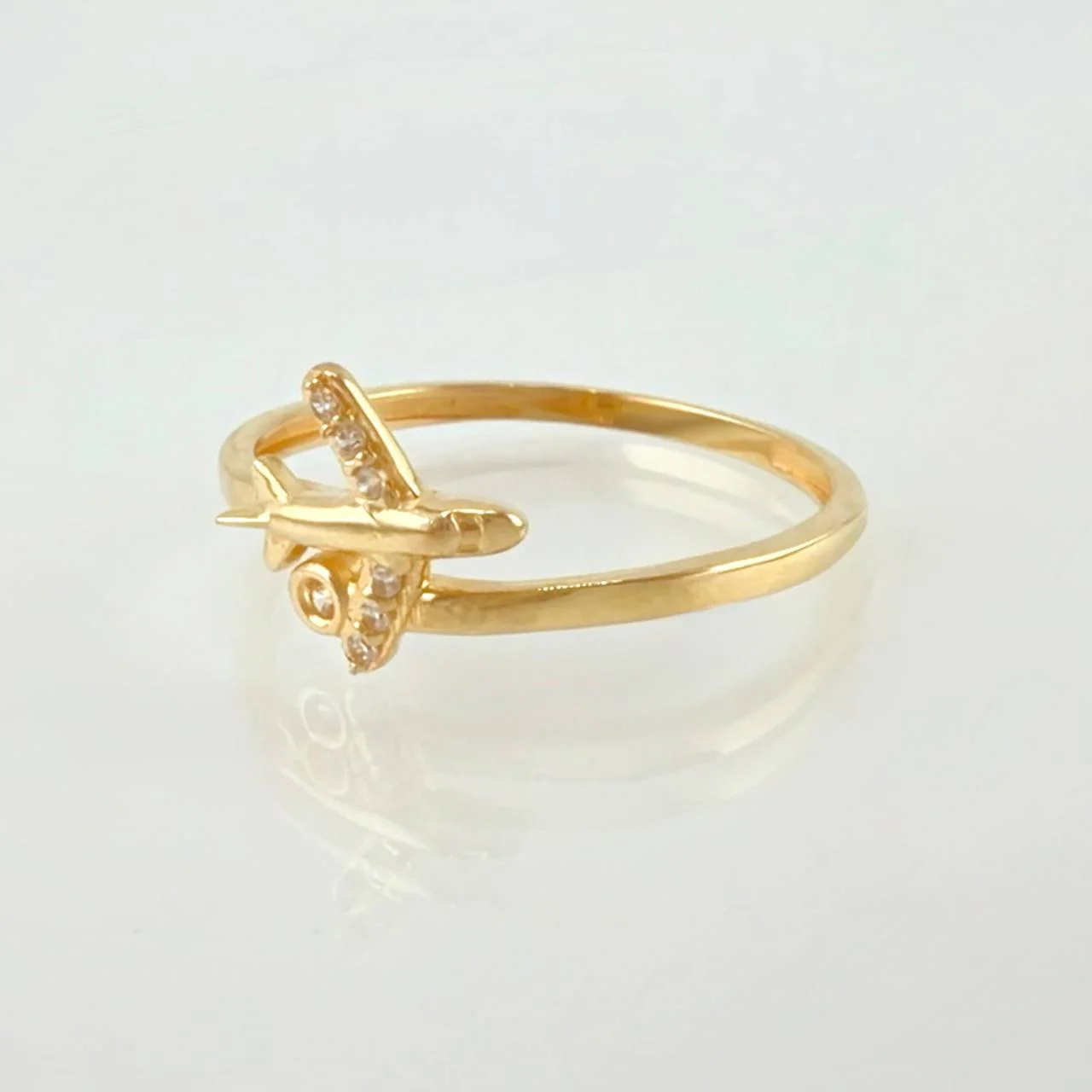 Anillo Avion 1.55 g / T8 Oro Amarillo 18K - Image 2