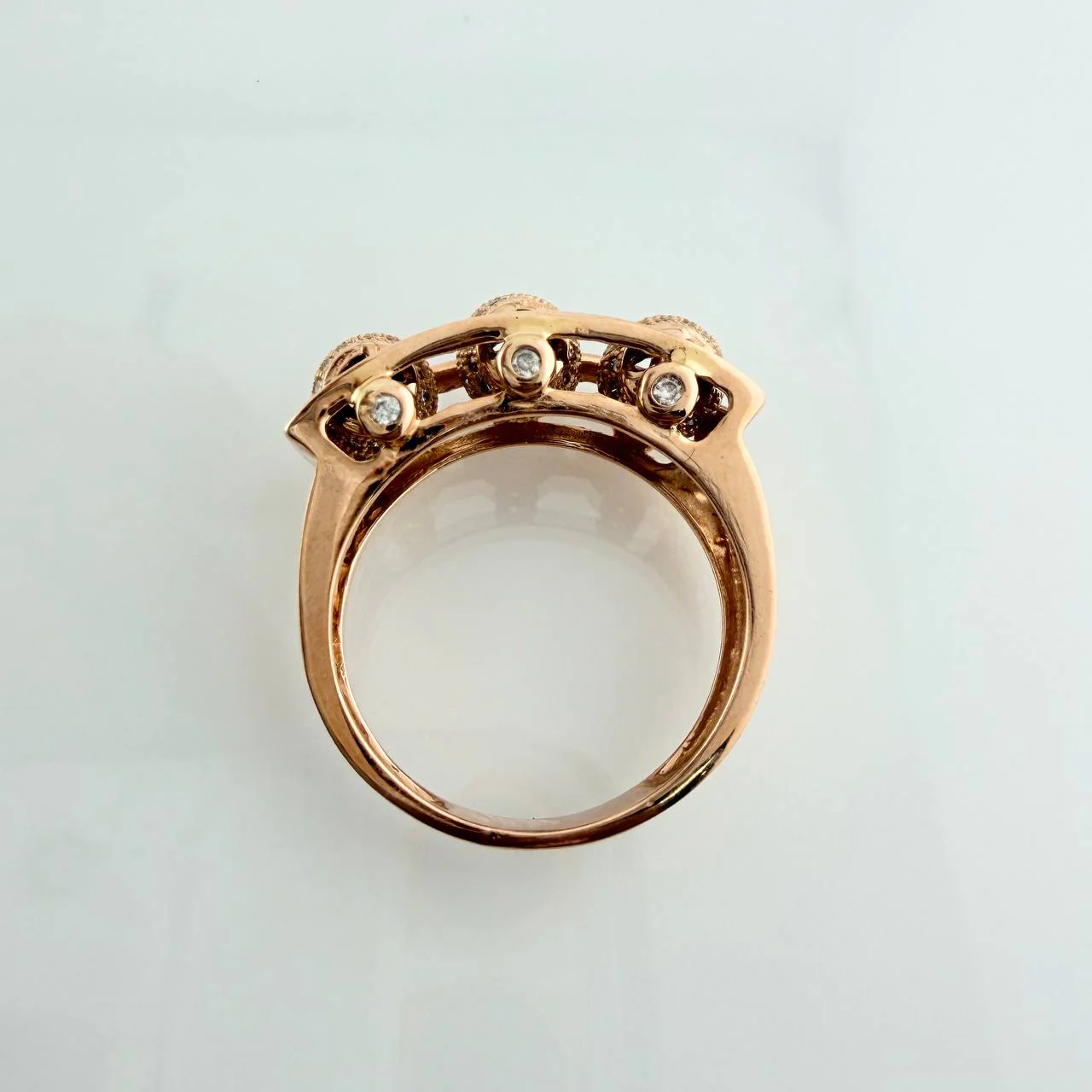 Anillo Bolas De Fuego 8.5gr / T10 / Oro Rosa 18K % - Image 4