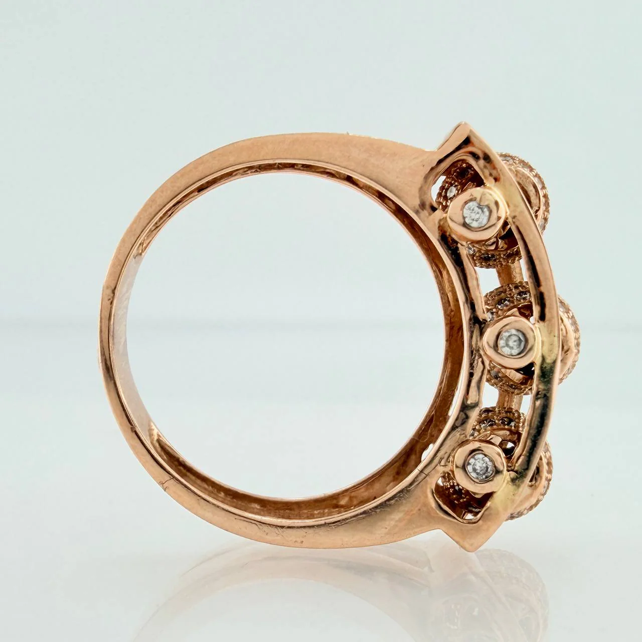 Anillo Bolas De Fuego 8.5gr / T10 / Oro Rosa 18K % - Image 7