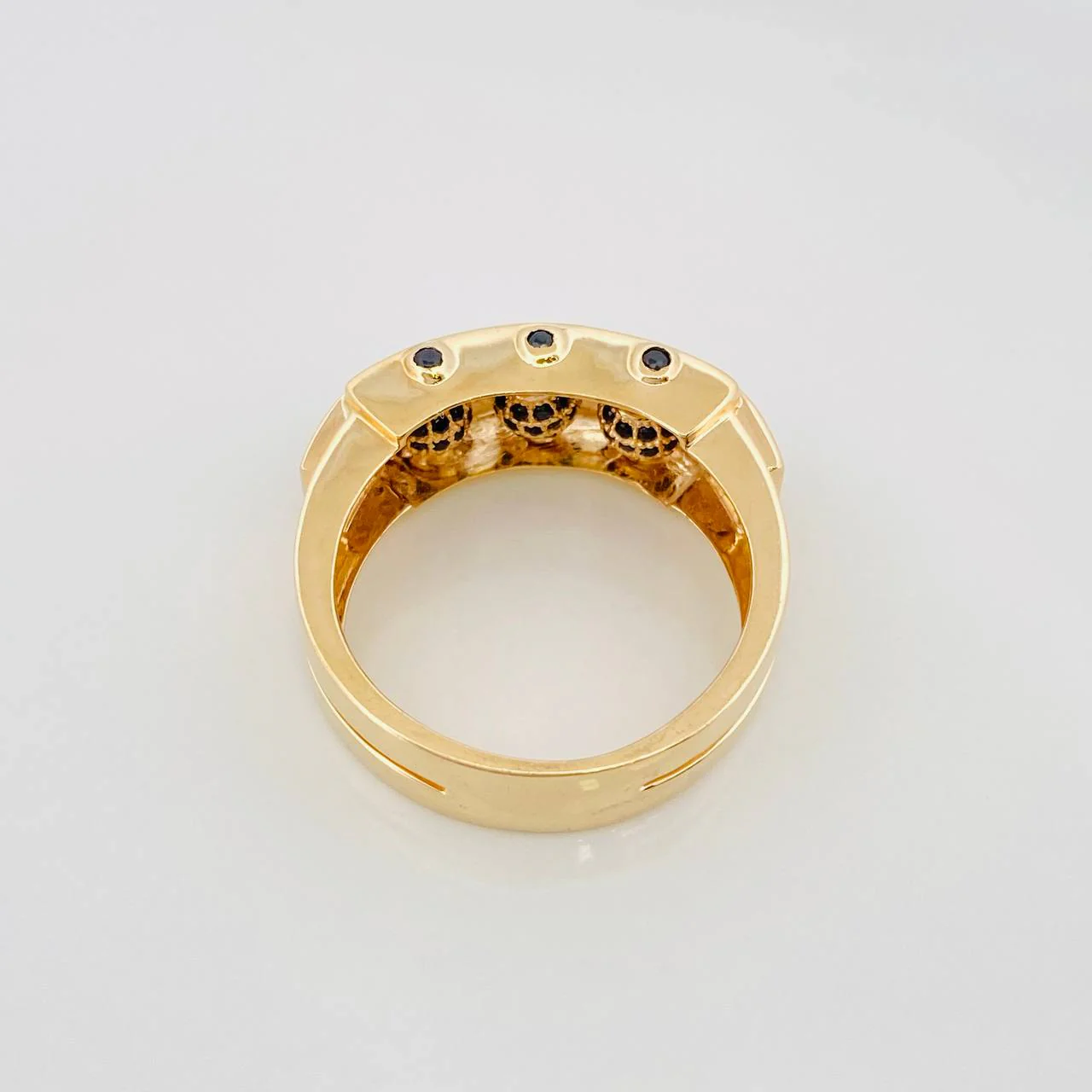 Anillo Bolas de Fuego 9.2g / T11 Oro Amarillo 18K - Image 4