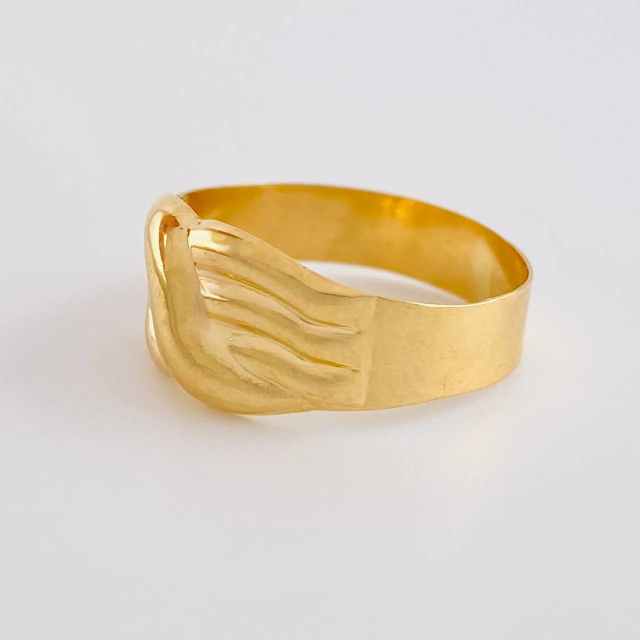 Anillo Carril Trio Olas 1.9 g / T8 Oro Amarillo 18K - Image 2