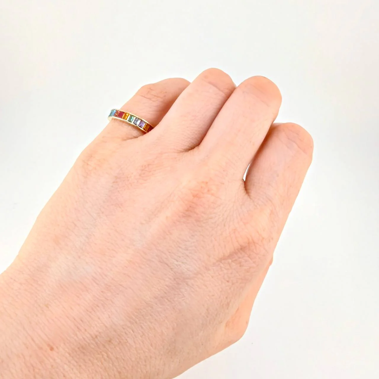 Anillo Carril Tupido 2g / T5 1/4 Oro Amarillo 18K - Image 4