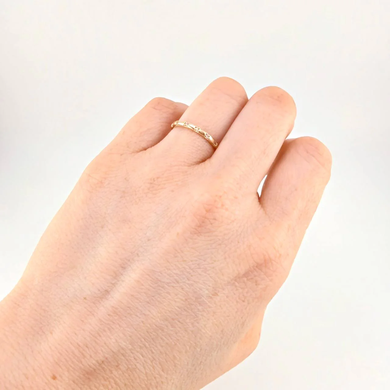 Anillo Churumbela Circonita 1.55g / T6 1/2 Oro Amarillo 18K - Image 4