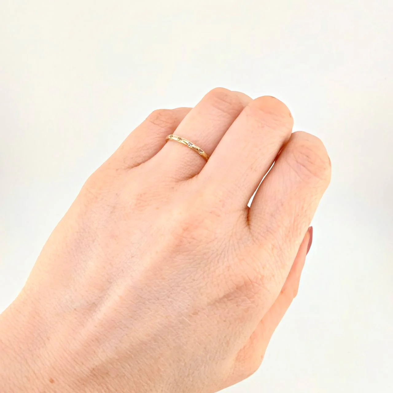 Anillo Churumbela Circonita 1.5g / T6 Oro Rosa 18K - Image 4