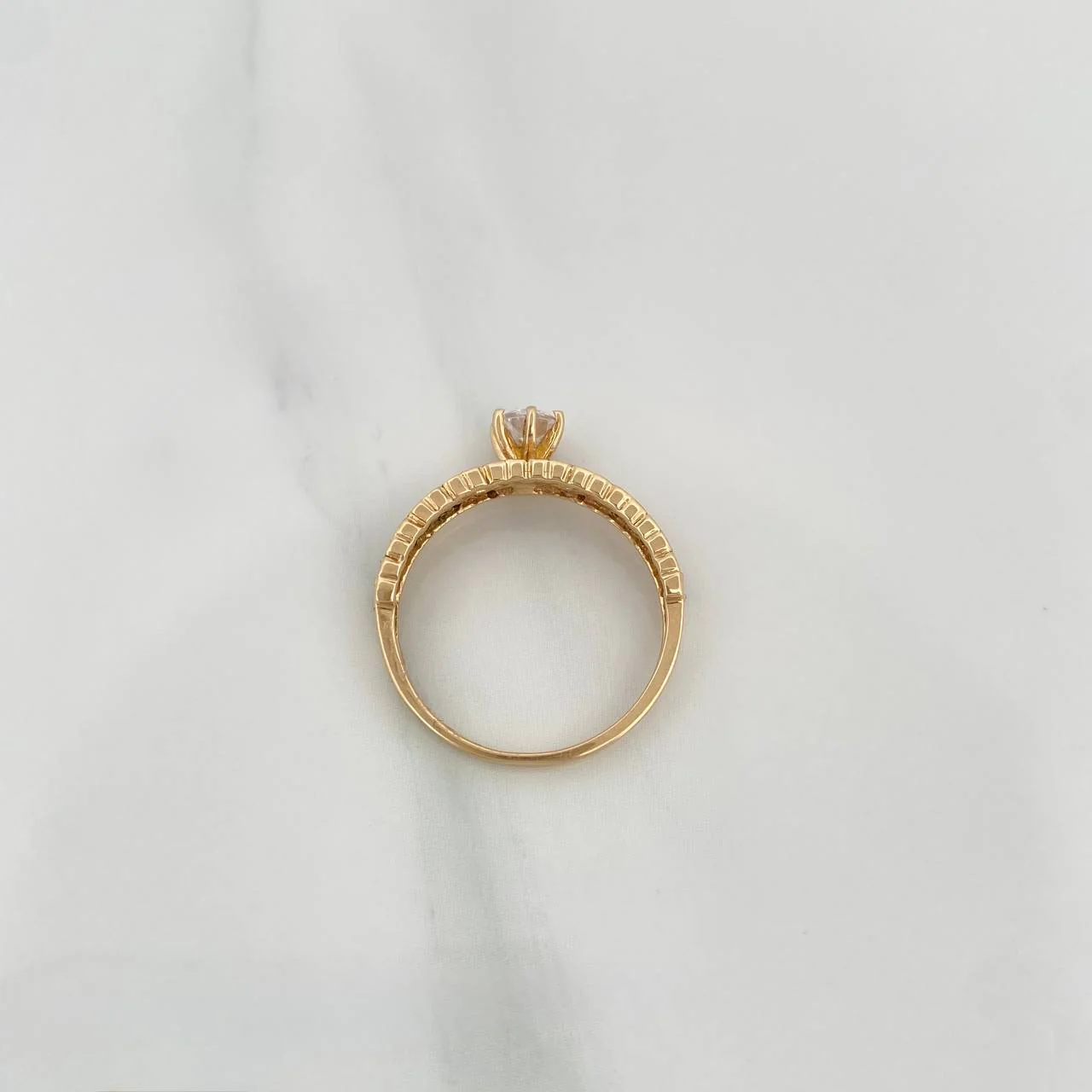 Anillo Churumbela Corazones 2.45gr / T6 1/4 / Oro Amarillo 18K % - Image 3