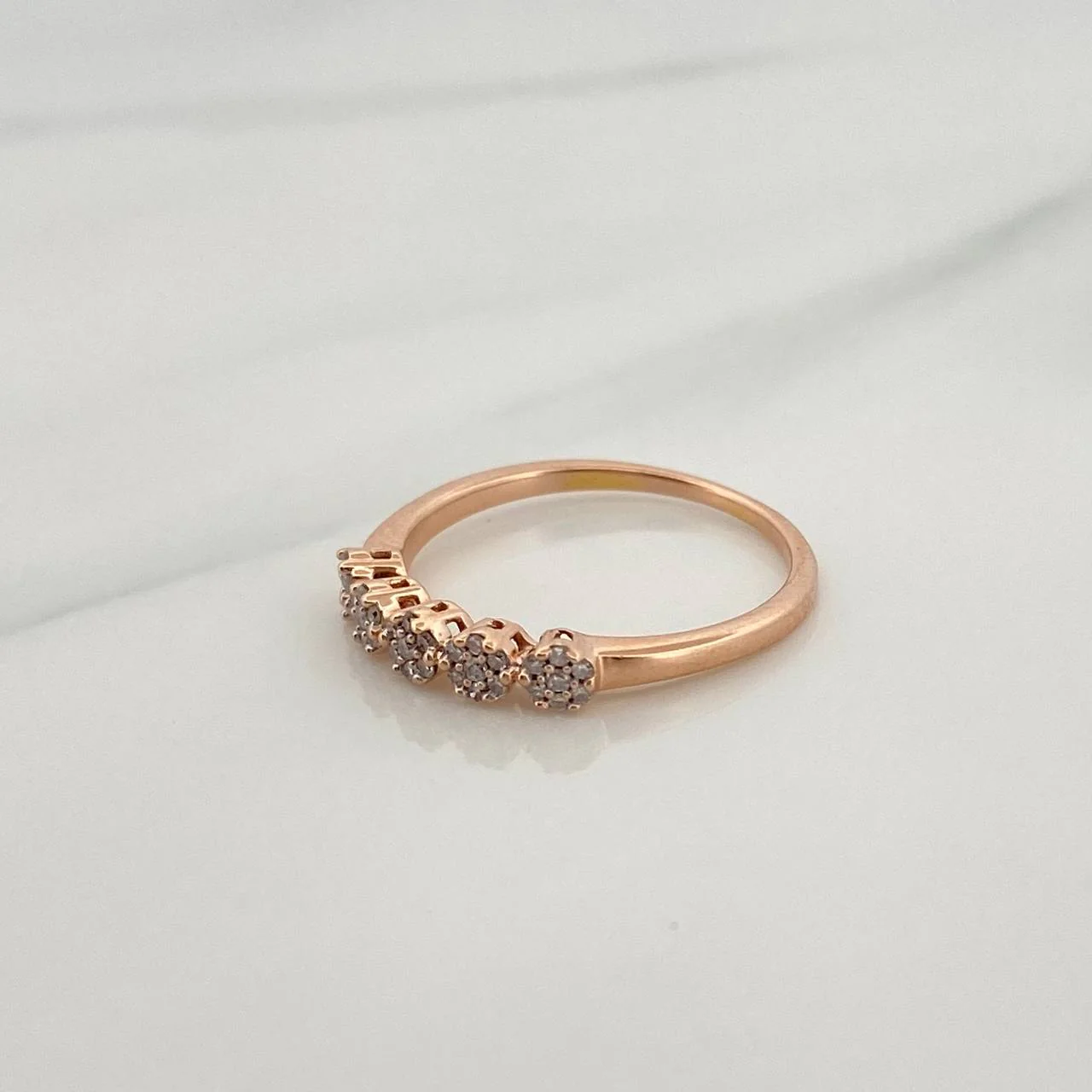 Anillo Churumbela Flores 1.7gr / T6 1/4 / 2cm / Oro Amarillo 18K $ - Image 3
