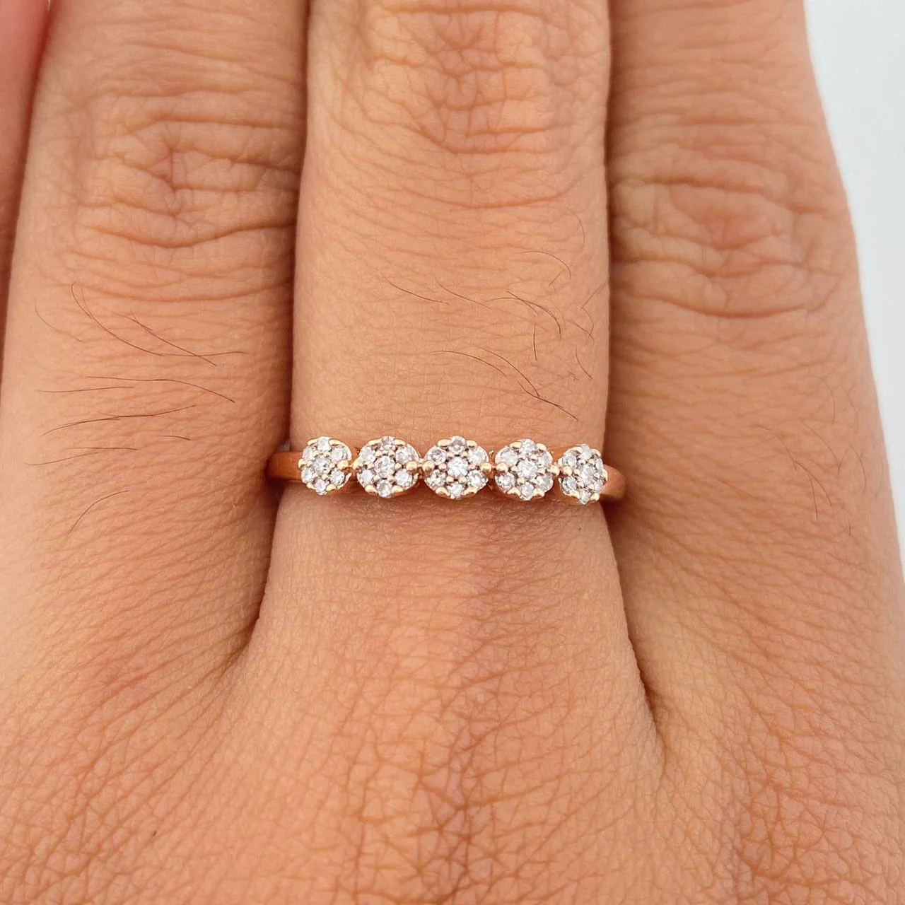 Anillo Churumbela Flores 1.7gr / T6 1/4 / 2cm / Oro Amarillo 18K $ - Image 4