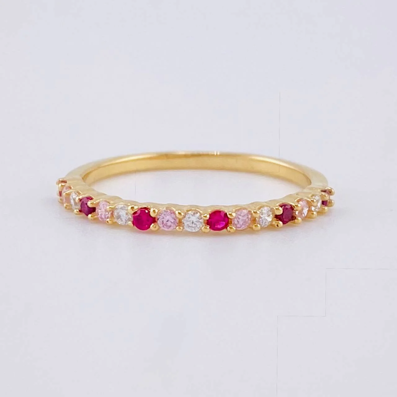 Anillo Churumbela Intercalado 1.7 g / T7 1/4 Oro Amarillo 18K