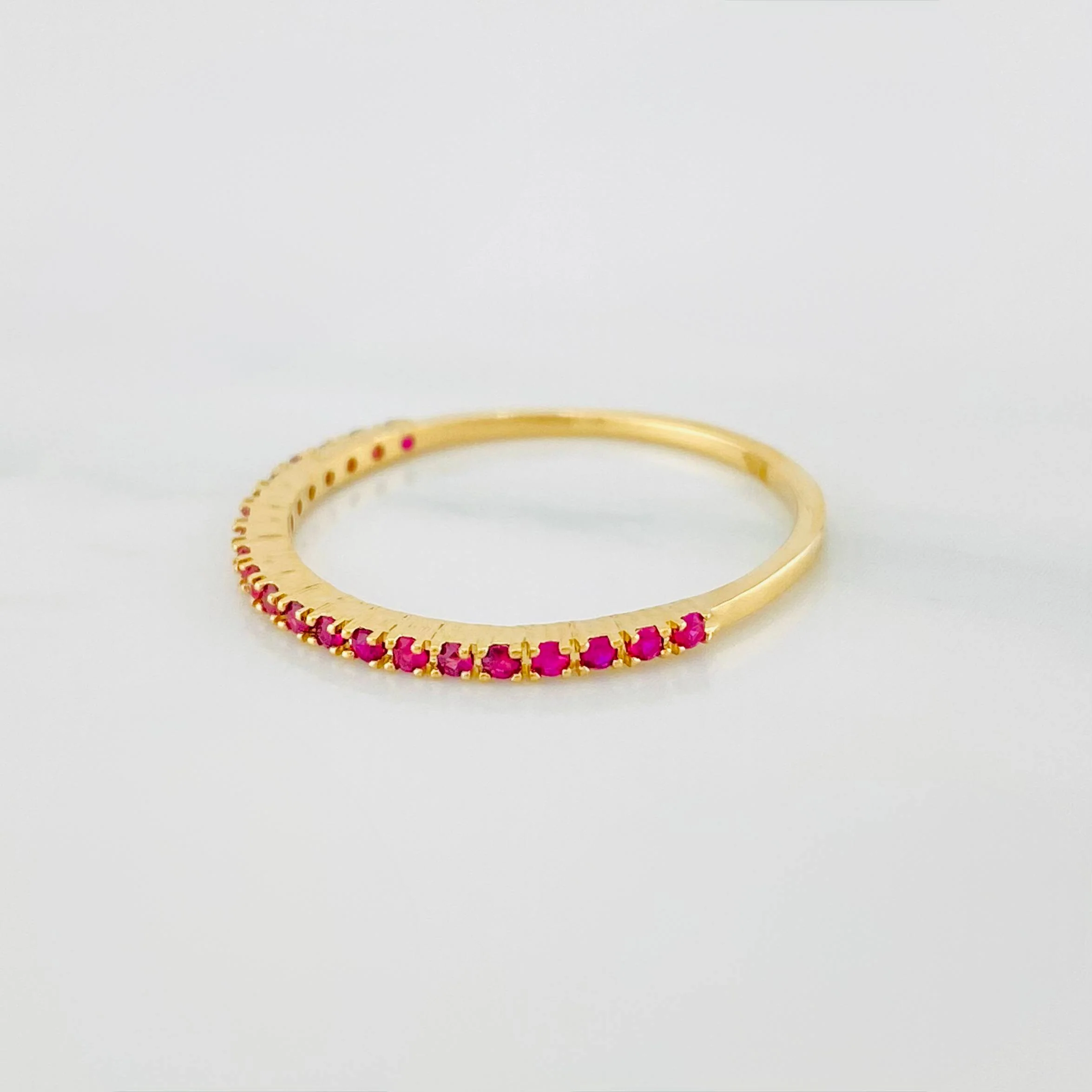 Anillo Churumbela Rubies 1.05 g / T7 Oro Amarillo 18K - Image 3