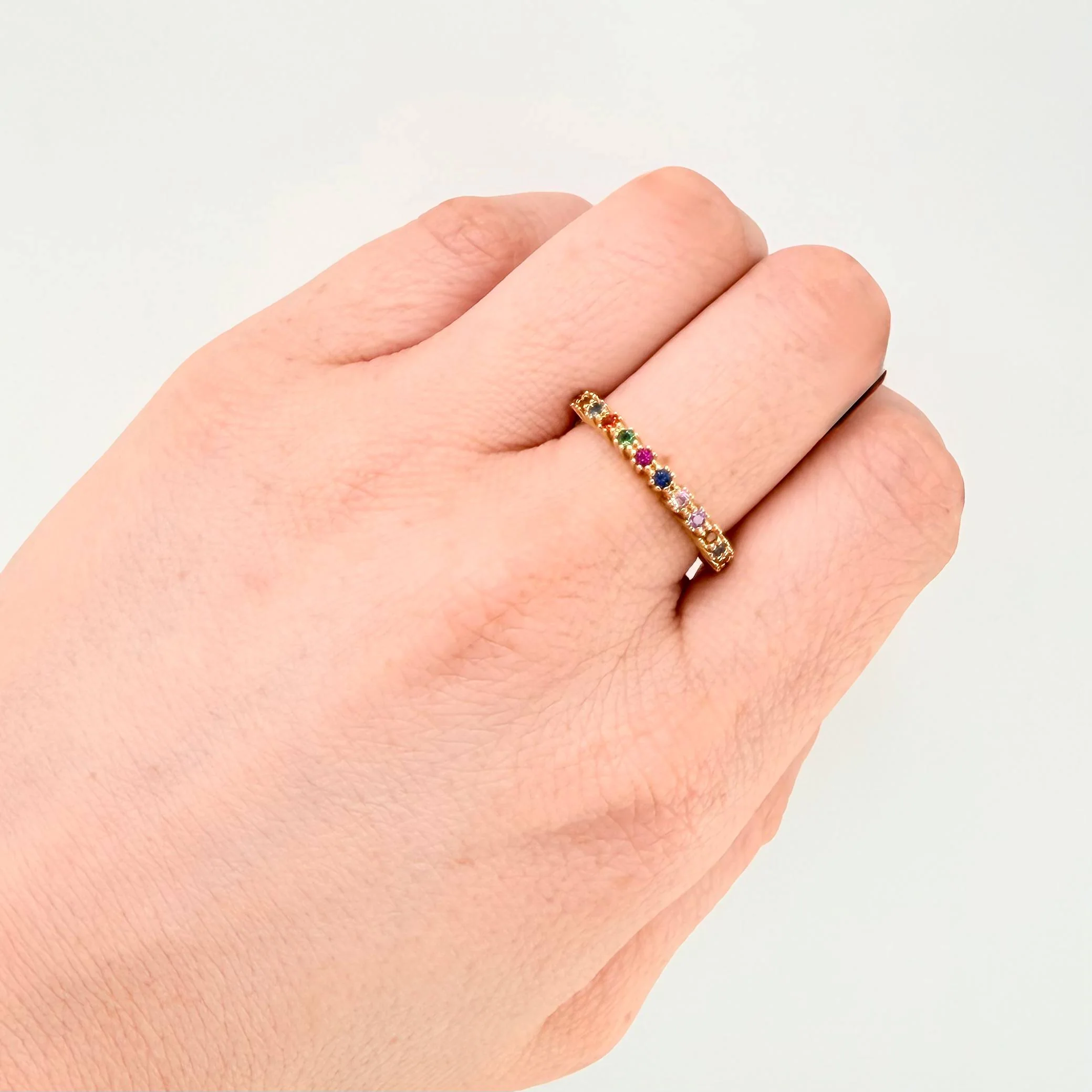 Anillo Churumbela Sobresalto 2.7gr / T7 1/4 / Oro Amarillo 18K - Image 4