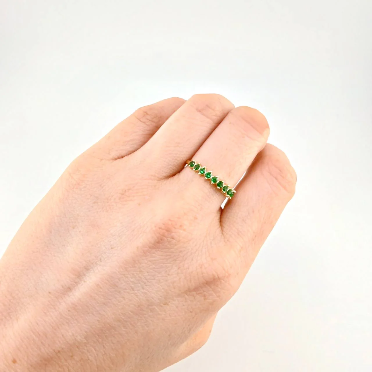 Anillo Cintillo Gota 1.75g / T7 3/4 Oro Amarillo 18K - Image 4