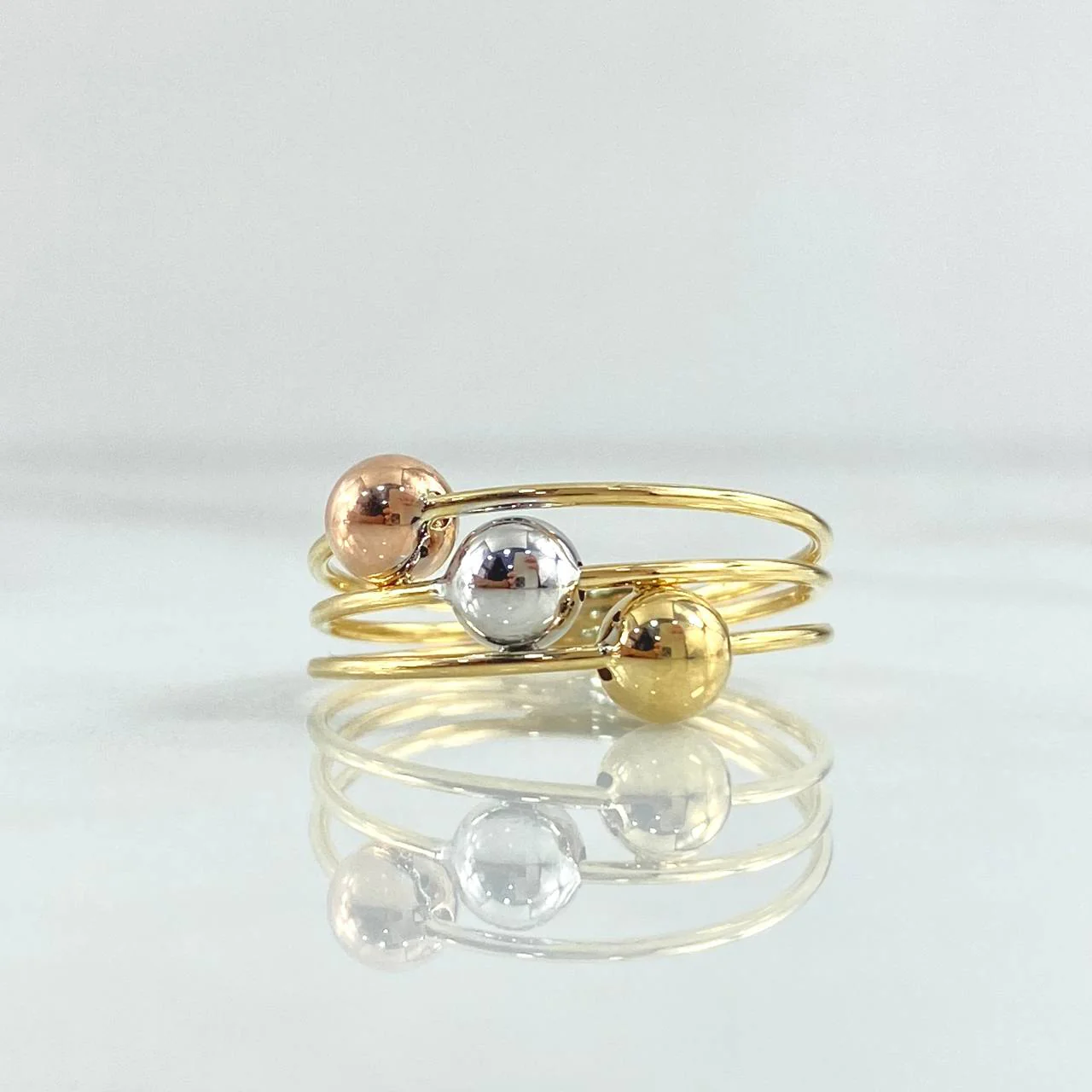 Anillo Cinturon De Orion 1.75gr / T6 / Tres Oros 18K