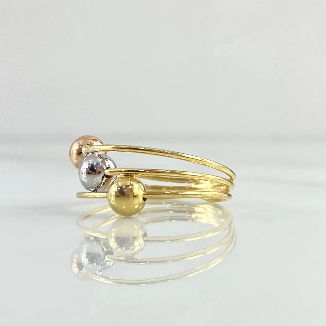 Anillo Cinturon De Orion 1.8gr / T6 1/2 / Tres Oros 18K - Image 2