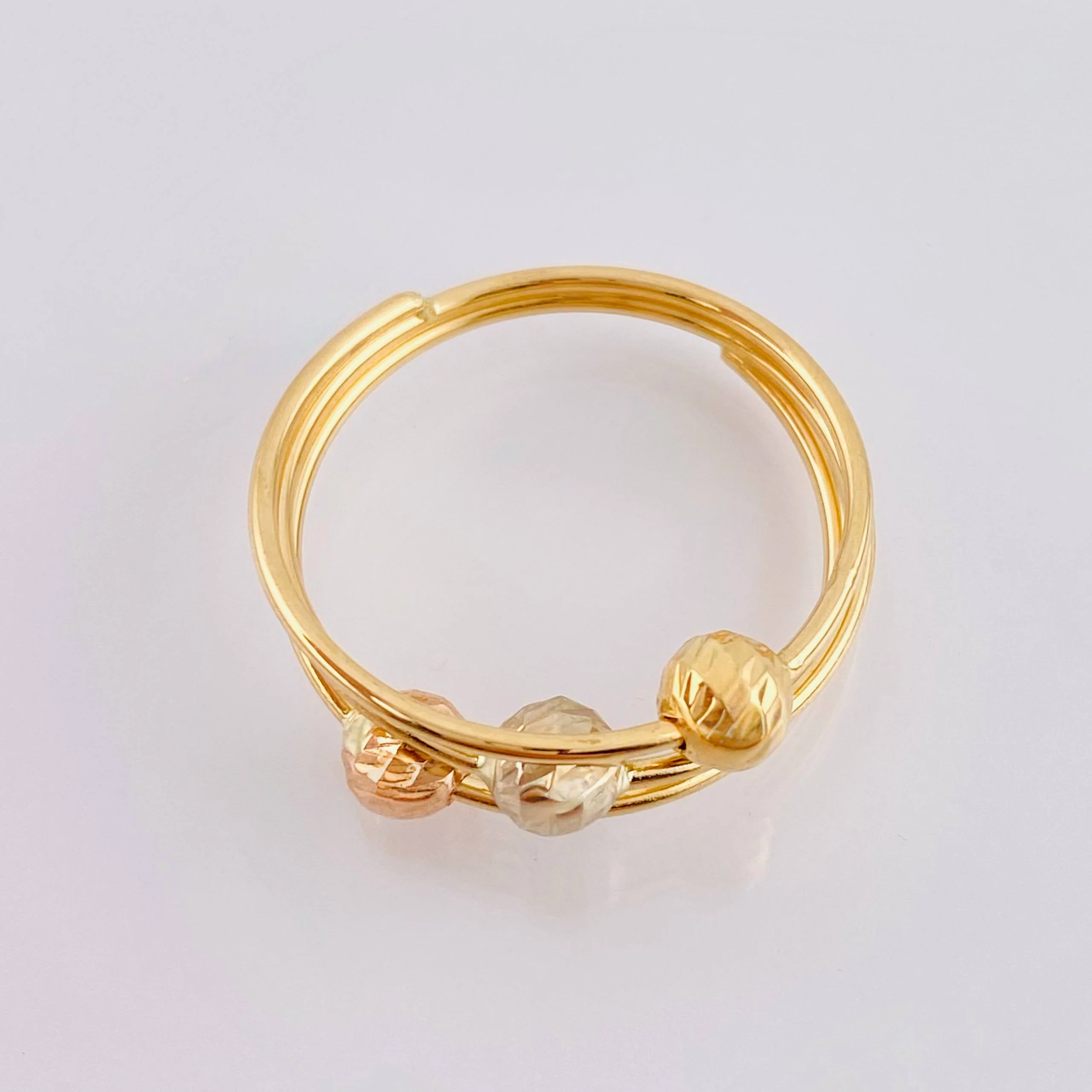 Anillo Cinturon De Orion Diamantado 1.7gr / T6 / Tres Oros 18K - Image 3