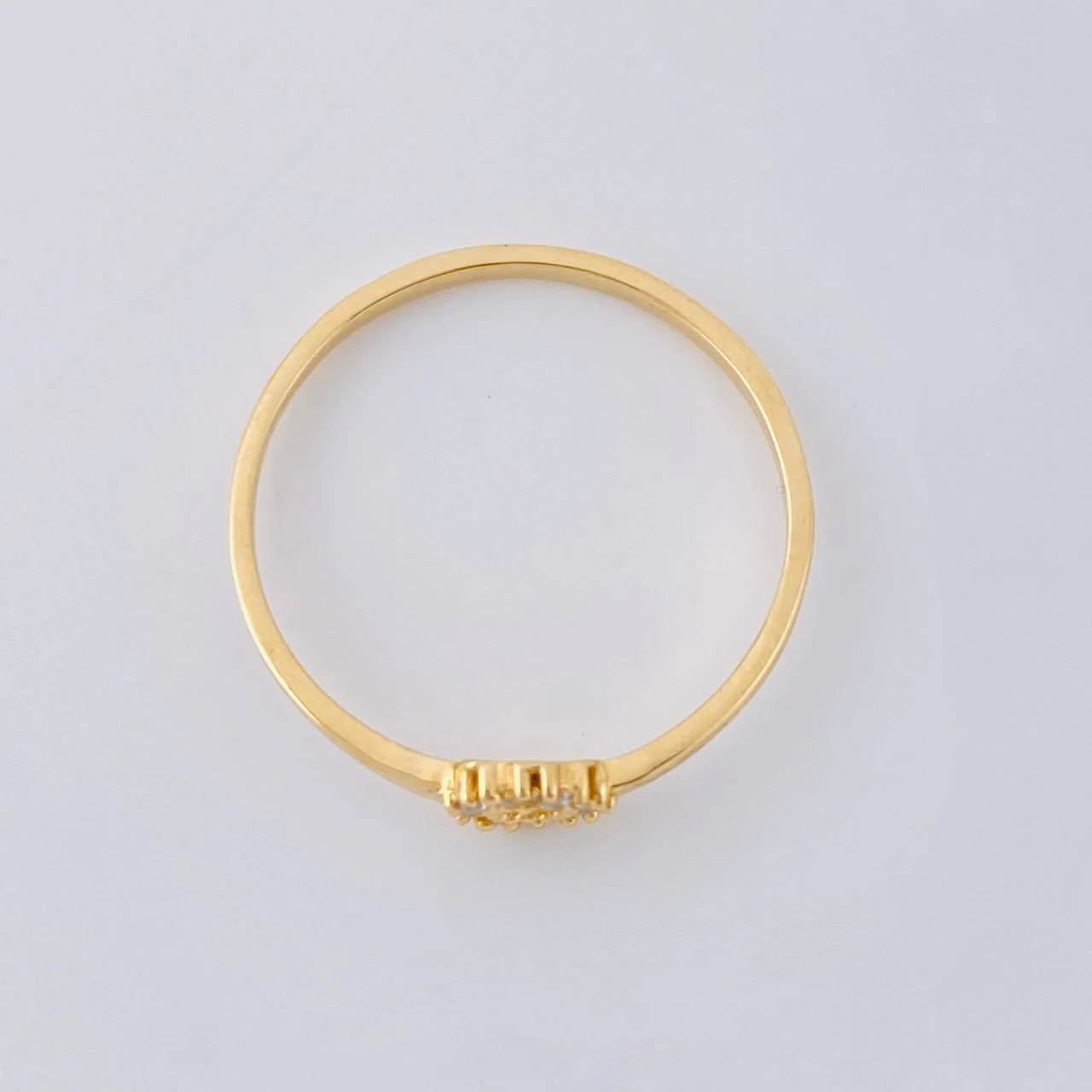 Anillo Circular 1.35 g / T7 1/2 Oro Amarillo 18K - Image 3