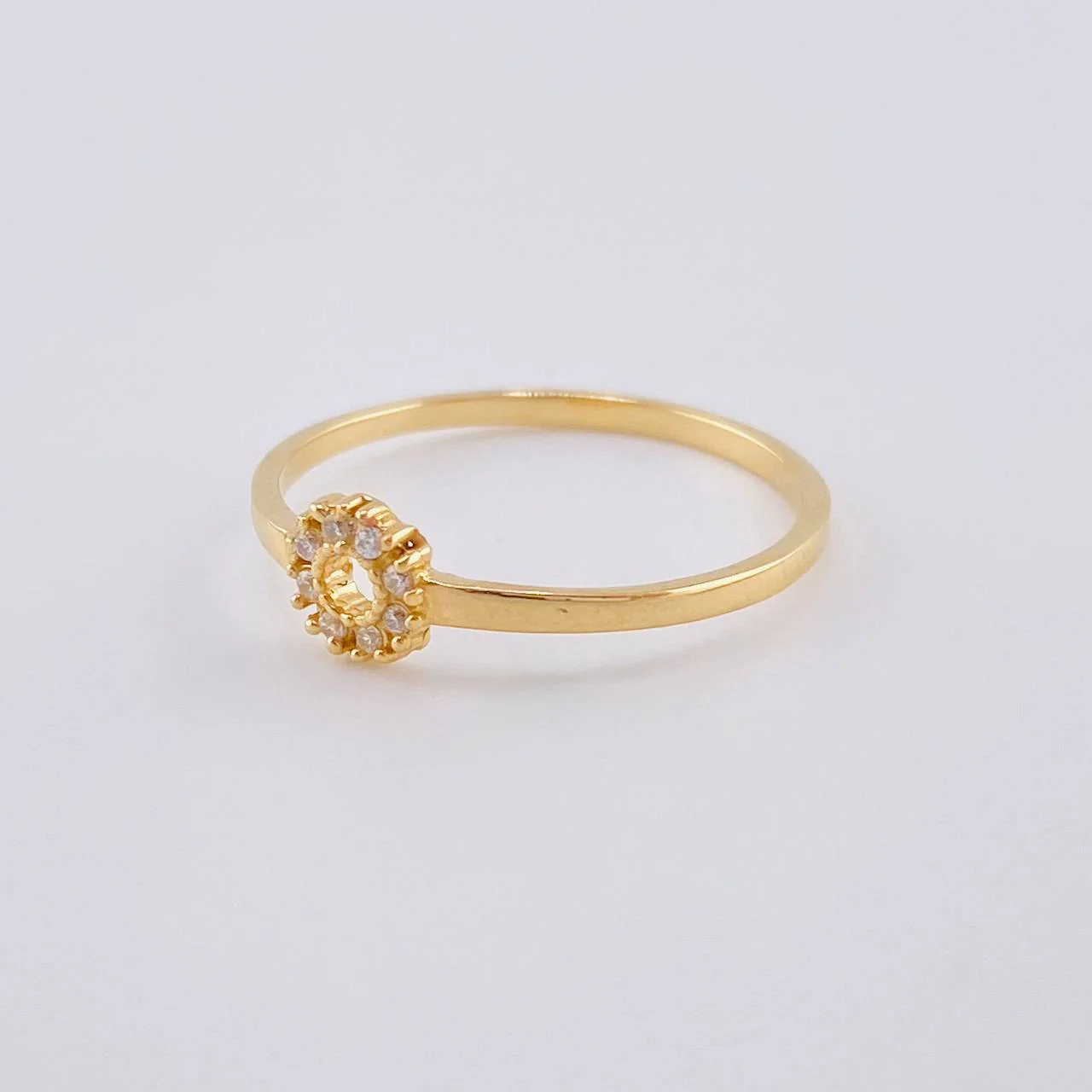 Anillo Circular 1.65 g / T6 1/2 Oro Amarillo 18K - Image 2