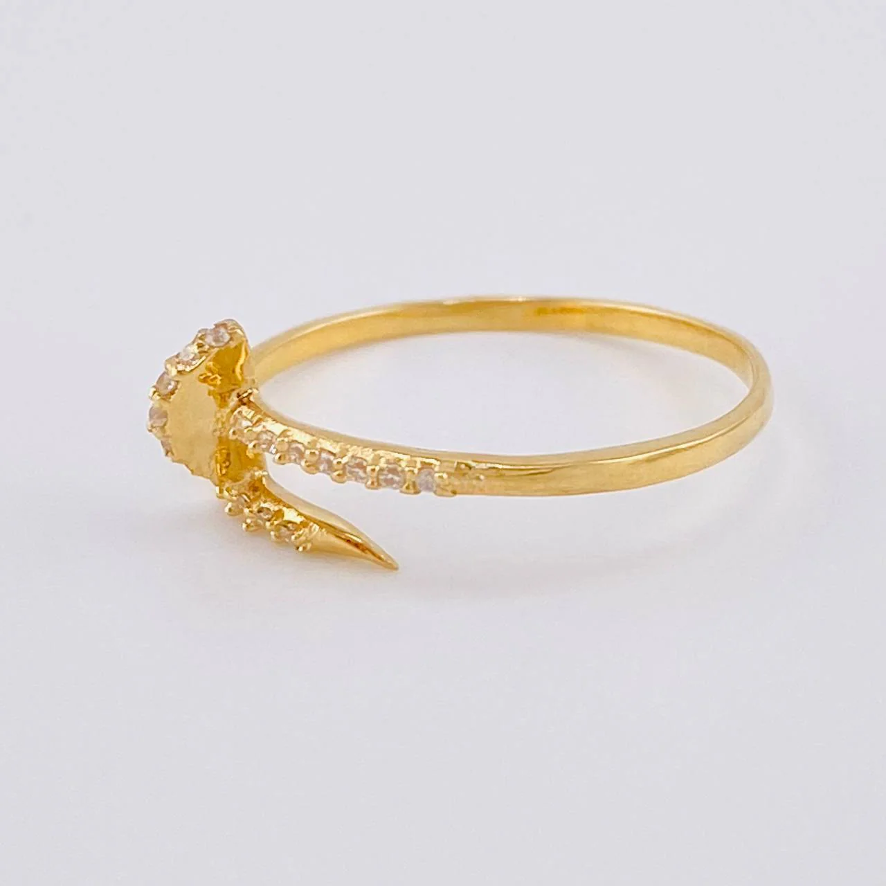 Anillo Clavo 1.65 g / T9 1/4 Oro Amarillo 18K - Image 2