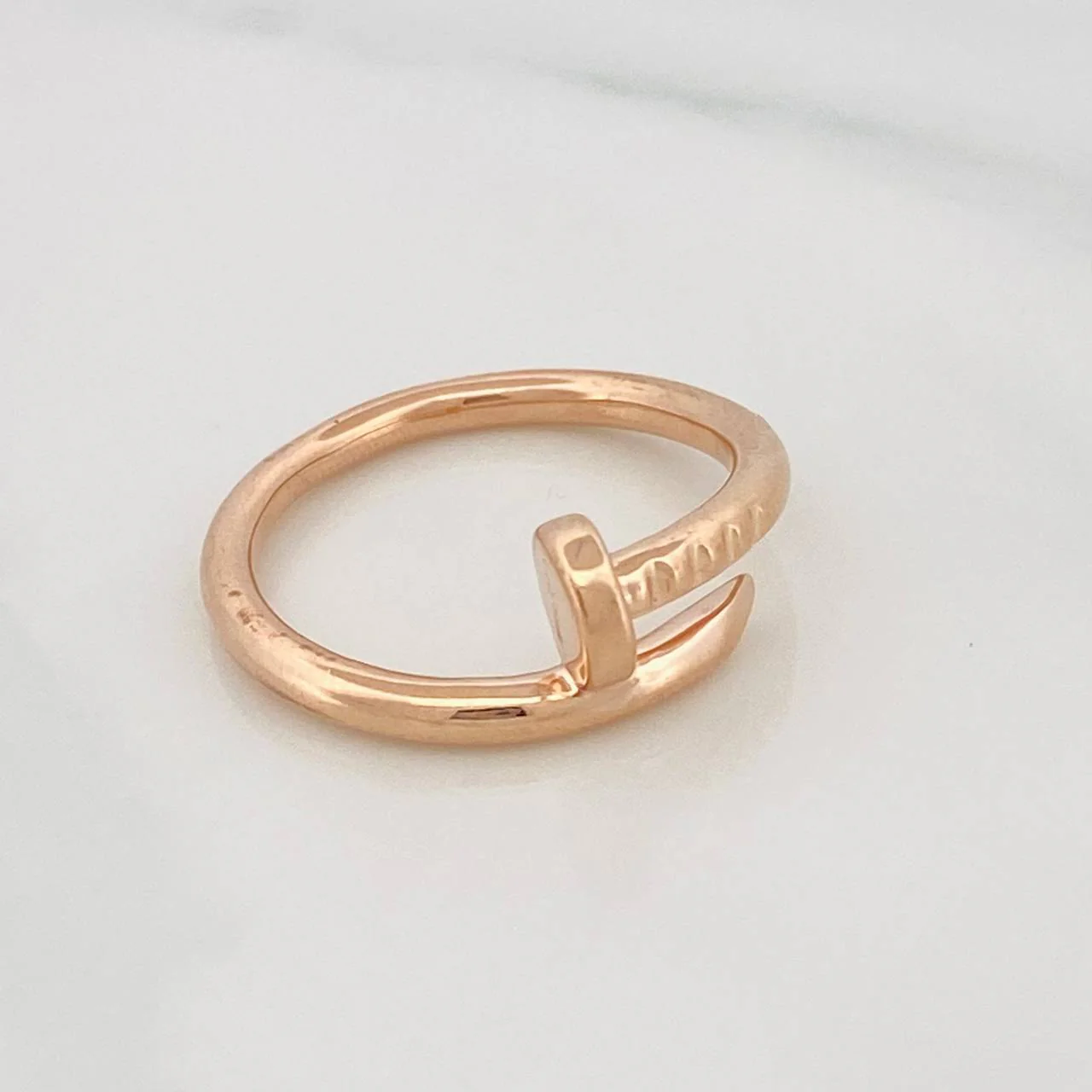 Anillo Clavo 4.8g / T7 Oro Rosa 18K - Image 2