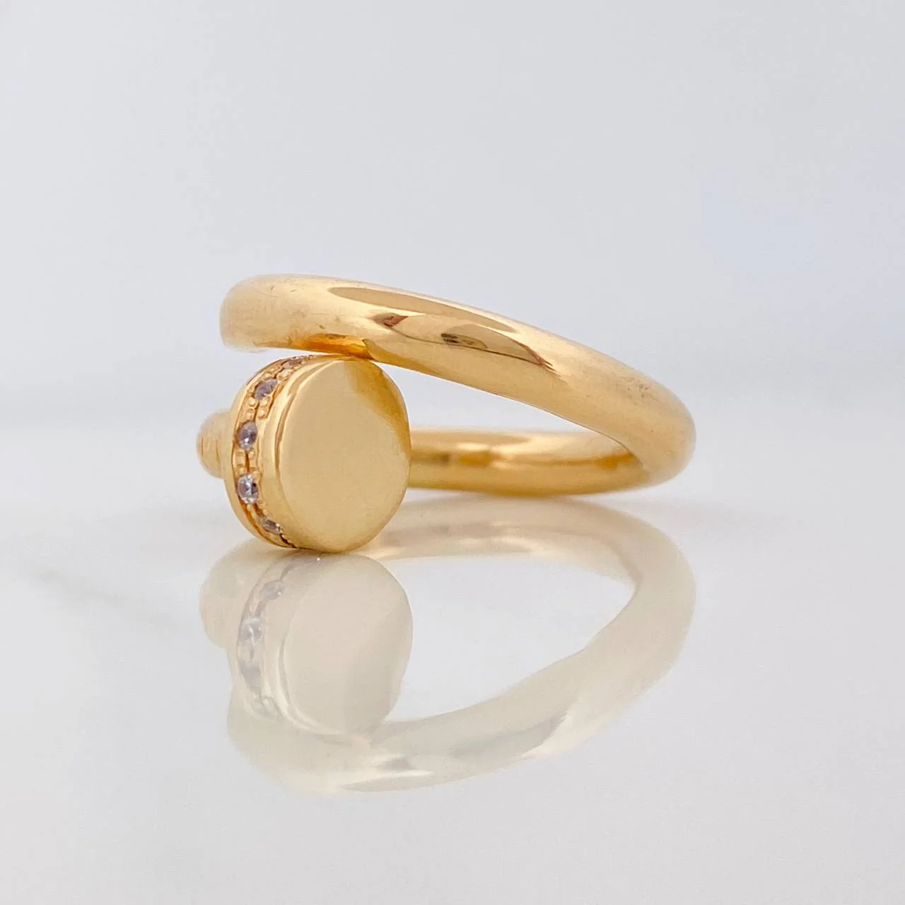Anillo Clavo 4.9gr / T5 / Oro Amarillo 18K $ - Image 4