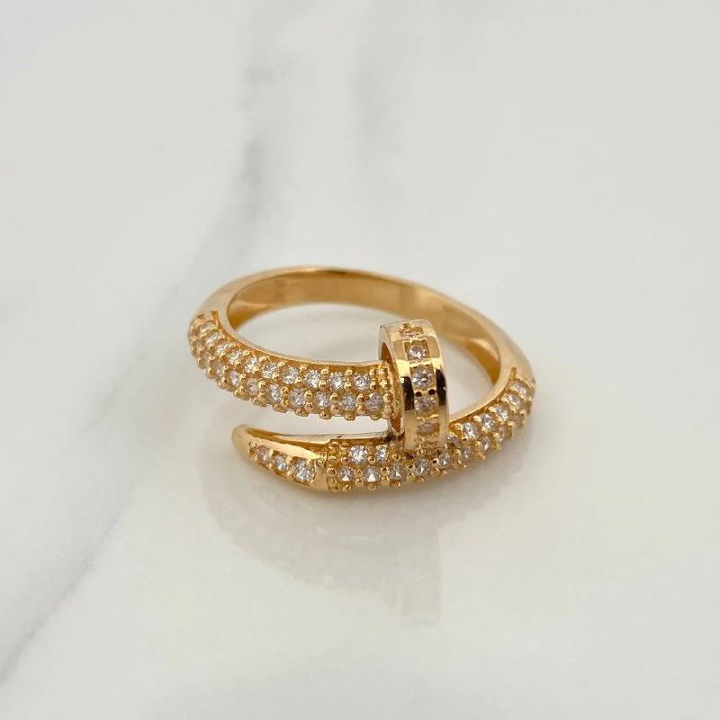 Anillo Clavo 5.35gr / T7 3/4 / Oro Amarillo 18K &
