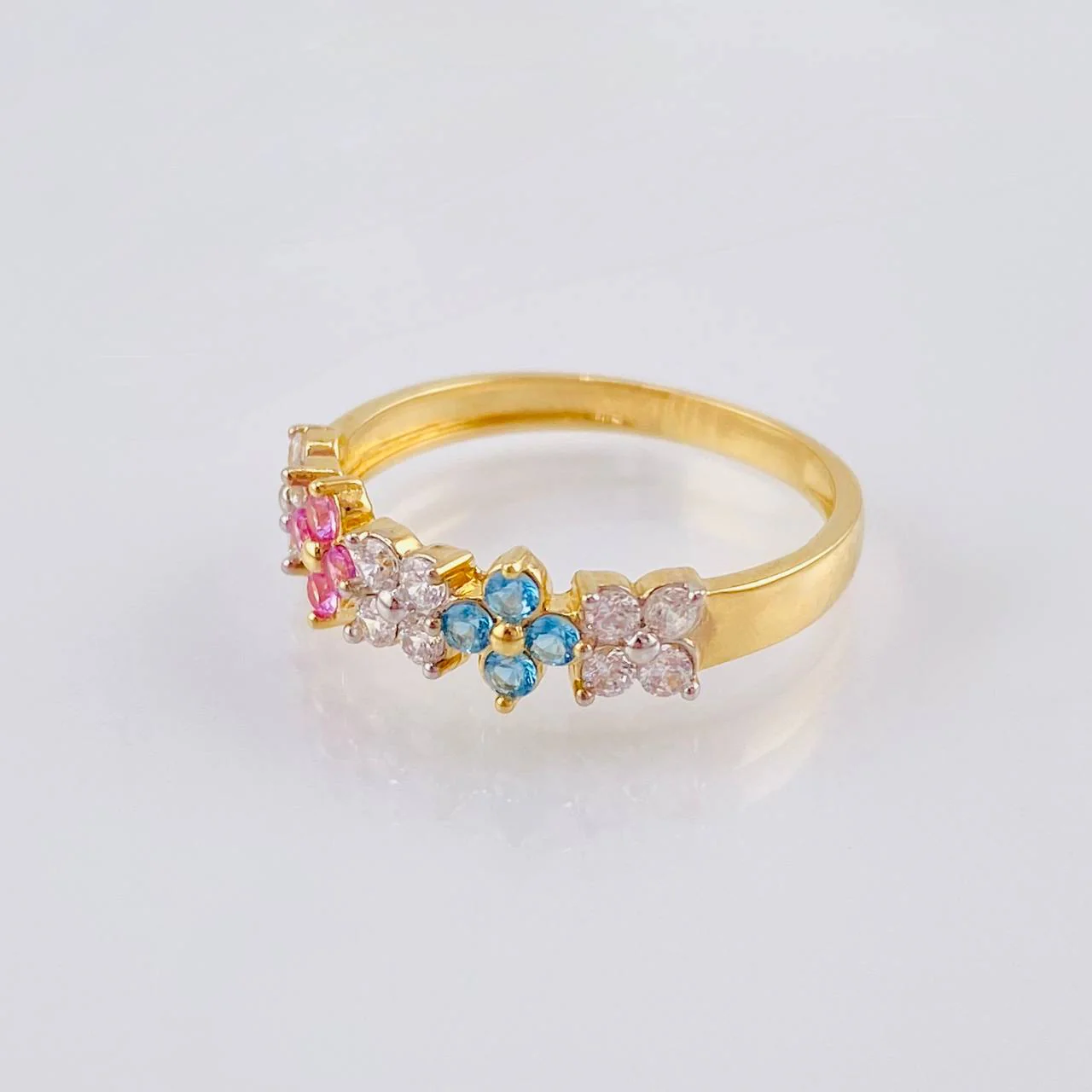 Anillo Copos Estrella 2.15 g / T6 3/4 Oro Amarillo 18K - Image 2