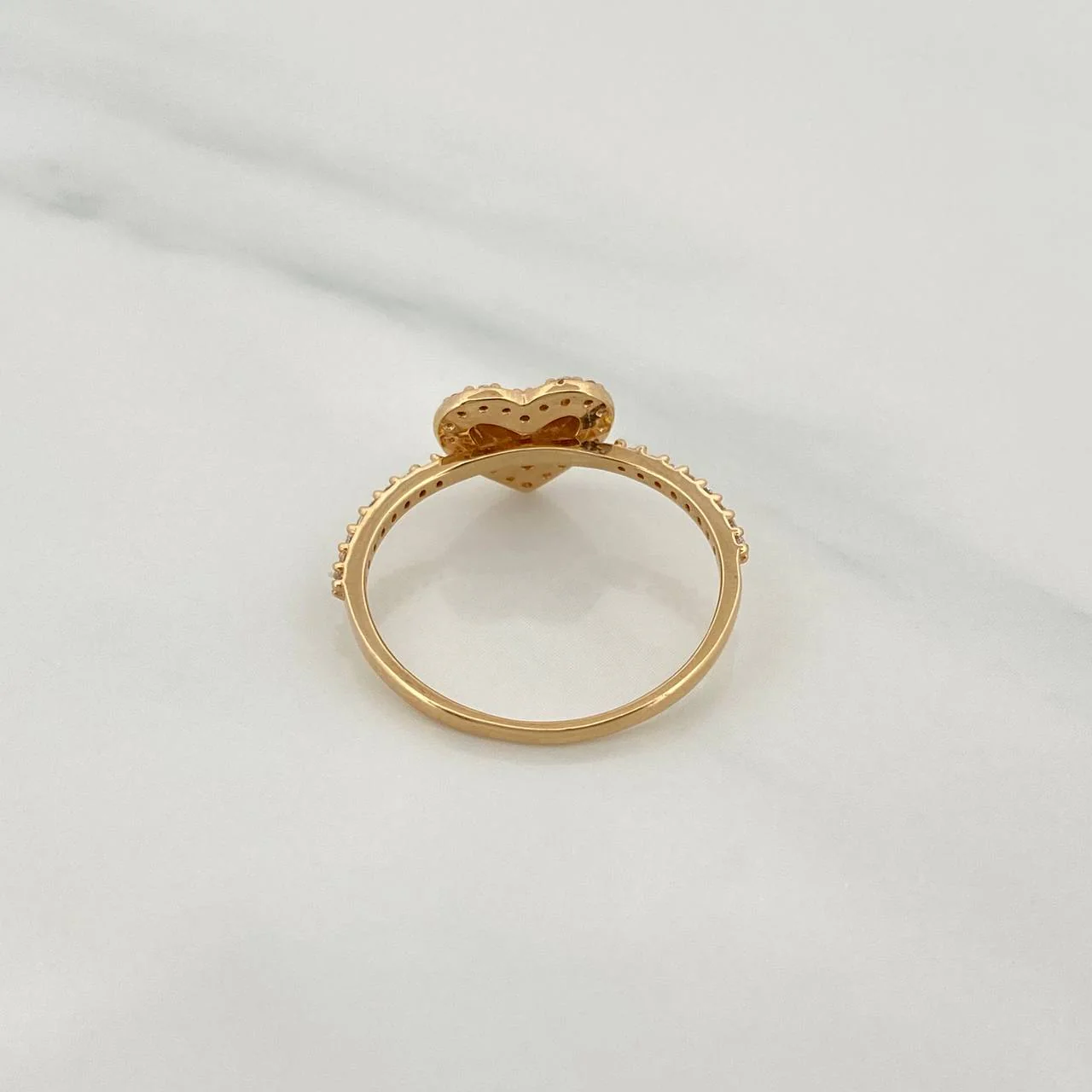 Anillo Corazón 2.15gr / T7 1/4 / Oro Amarillo 18K % - Image 4