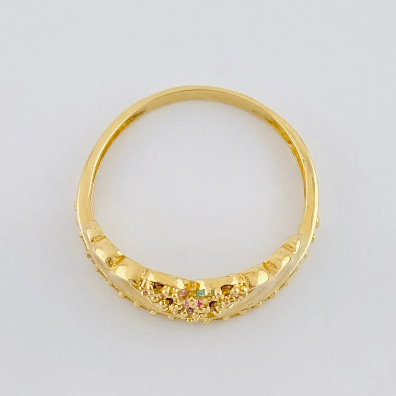 Anillo Corazon Corona 2.45 g / T7 Oro Amarillo 18K - Image 3