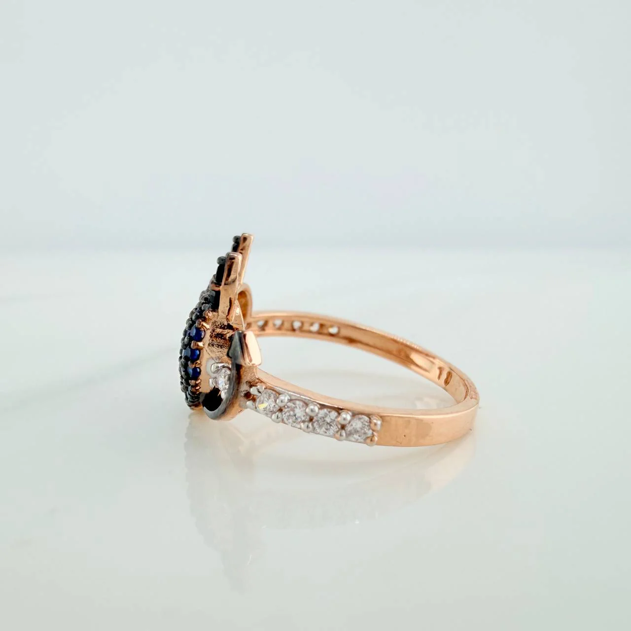 Anillo Corazon Devil 2.6gr / T5 3/4 / Tres Oros 18K & - Image 2