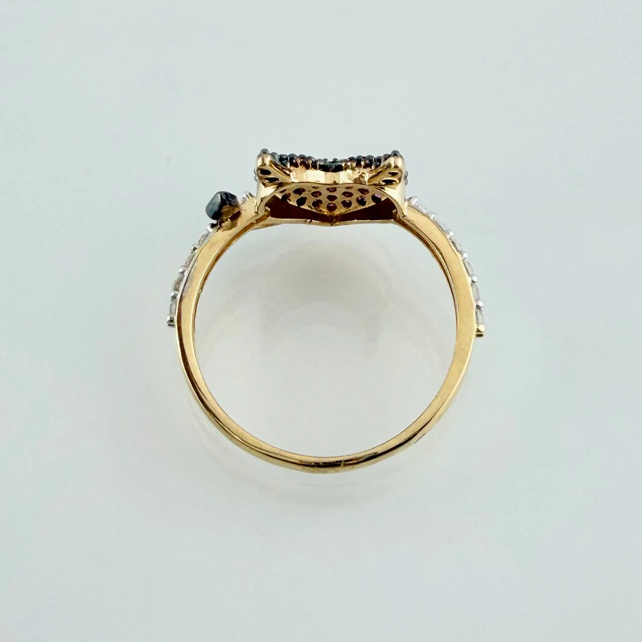 Anillo Corazon Devil 2.7gr / T6 3/4 / Tres Oros 18K % - Image 3