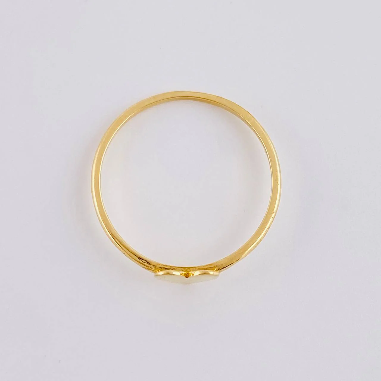 Anillo Corazon liso 0.95g / T6 Oro Amarillo 18K - Image 3
