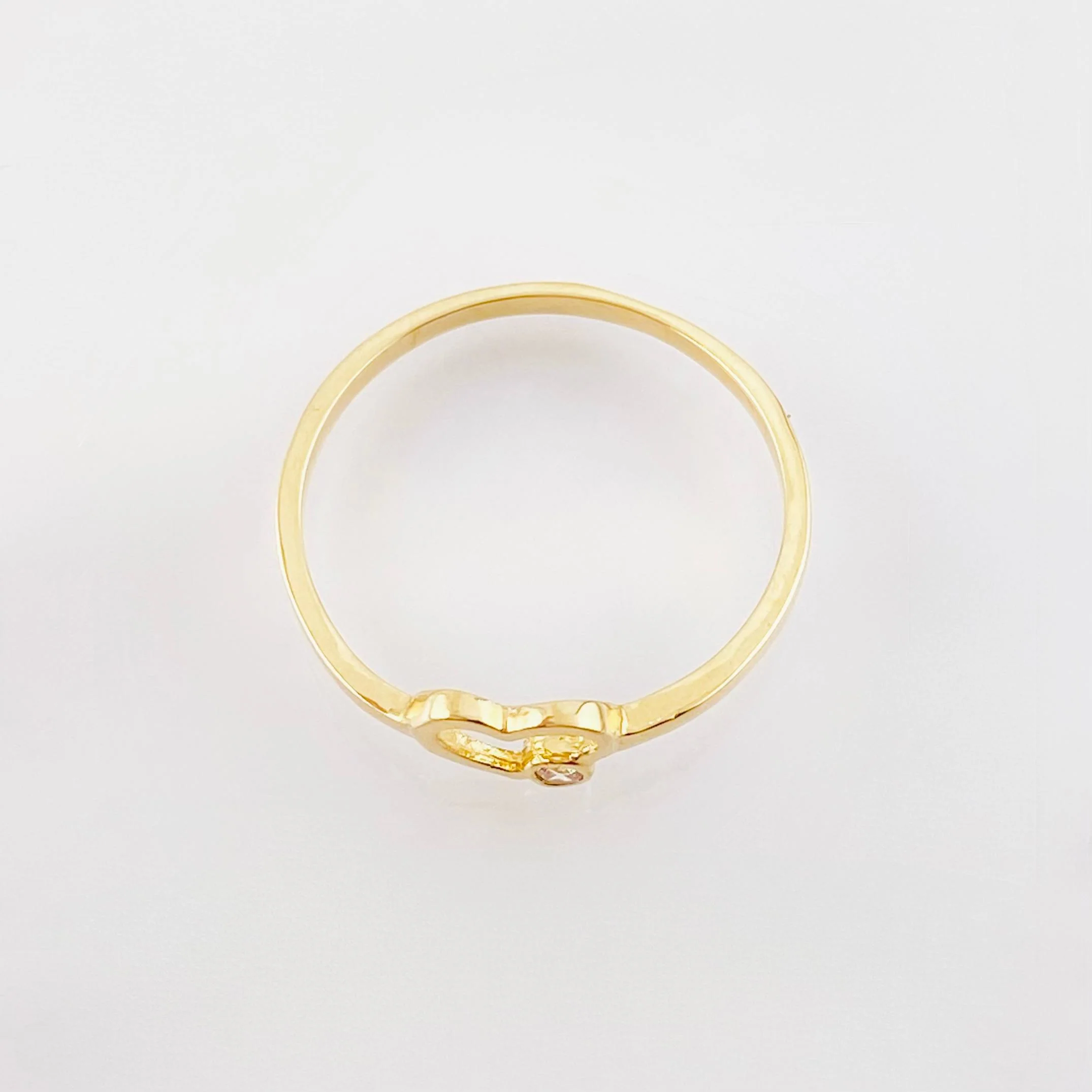 Anillo Corazon Silueta 1.35gr / T7 3/4 / Oro Amarillo 18K - Image 3