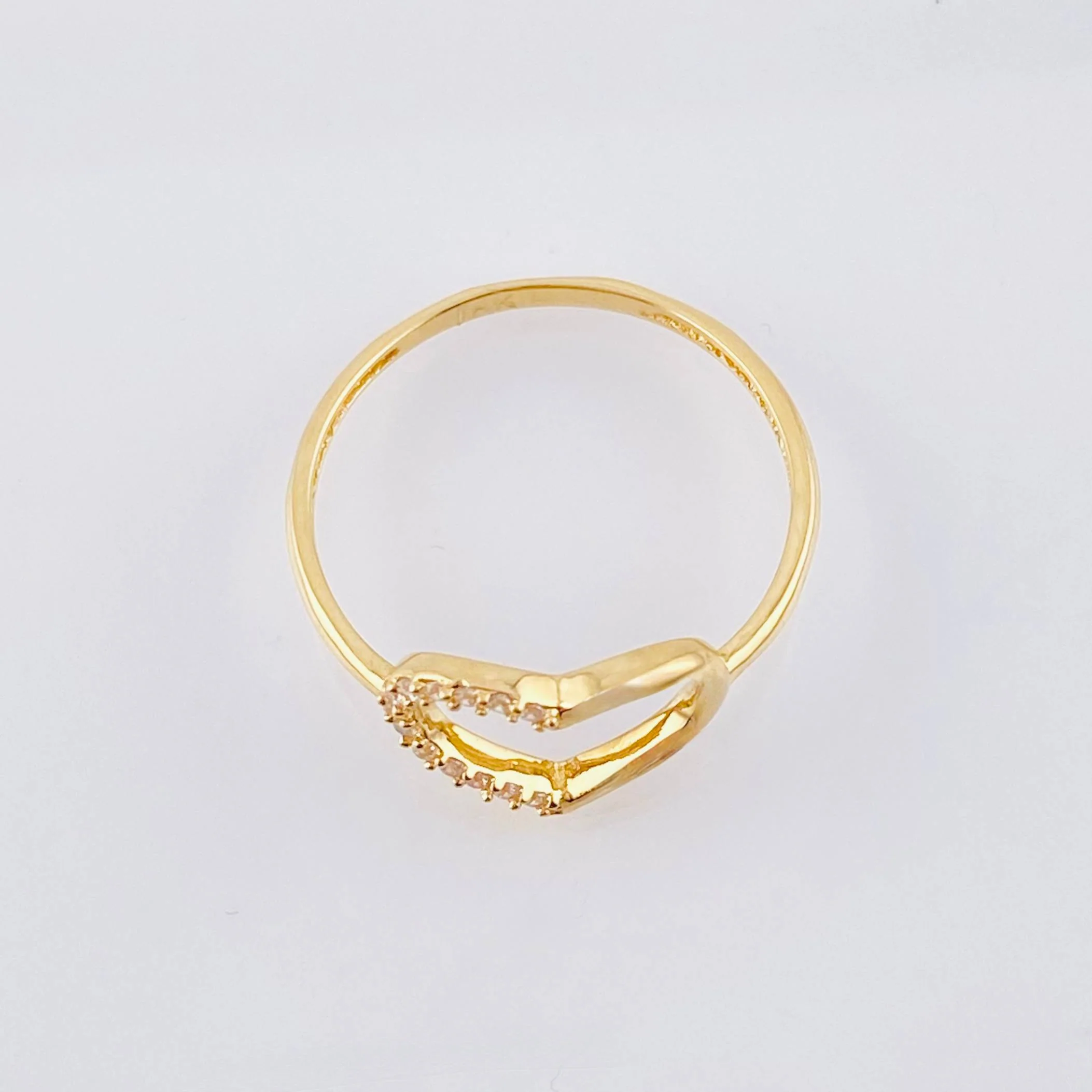 Anillo Corazon Silueta 1.5gr / T8 / Oro Amarillo 18K - Image 3