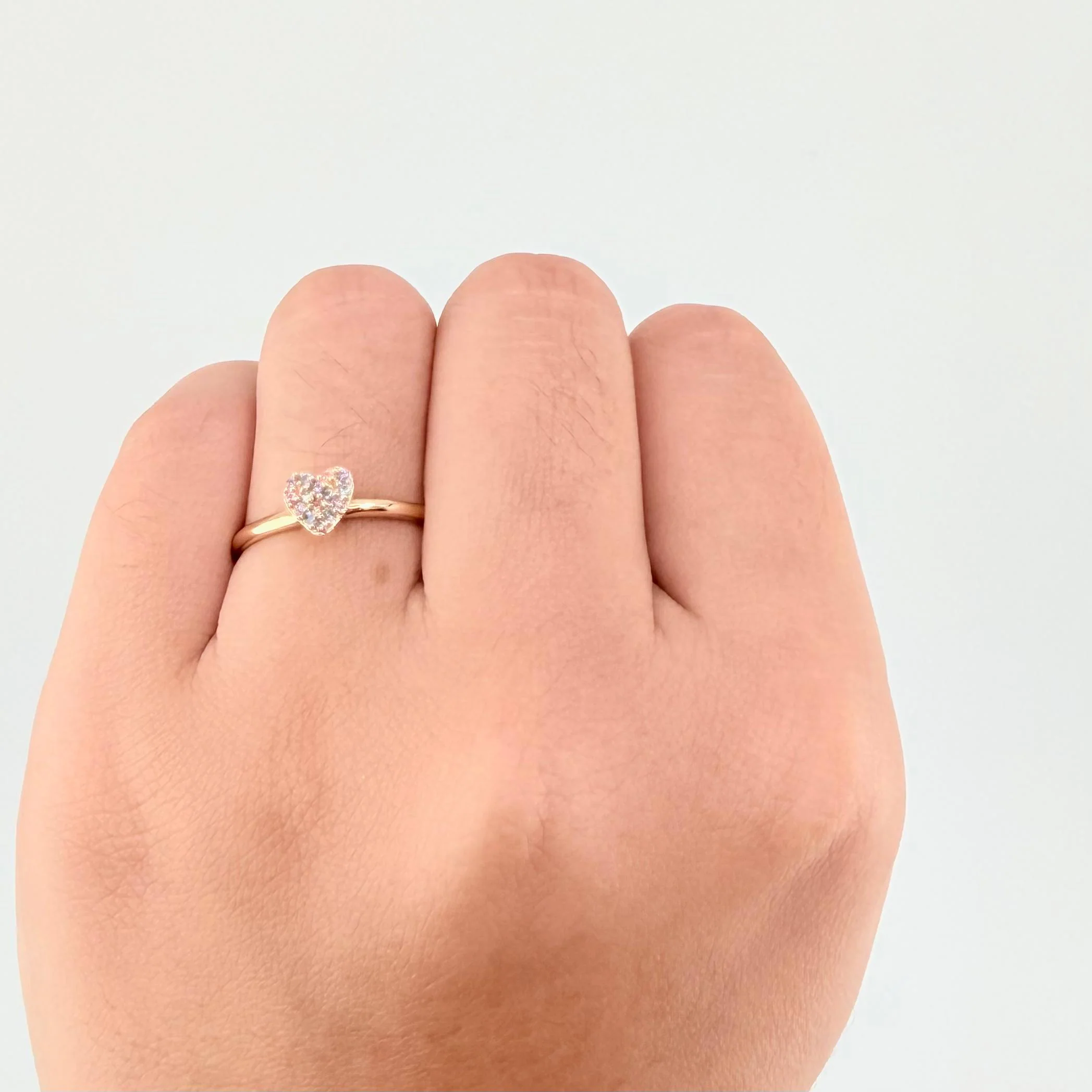 Anillo Corazón Tupido 1.35 g / T5 1/4 Oro Amarillo 18K - Image 4