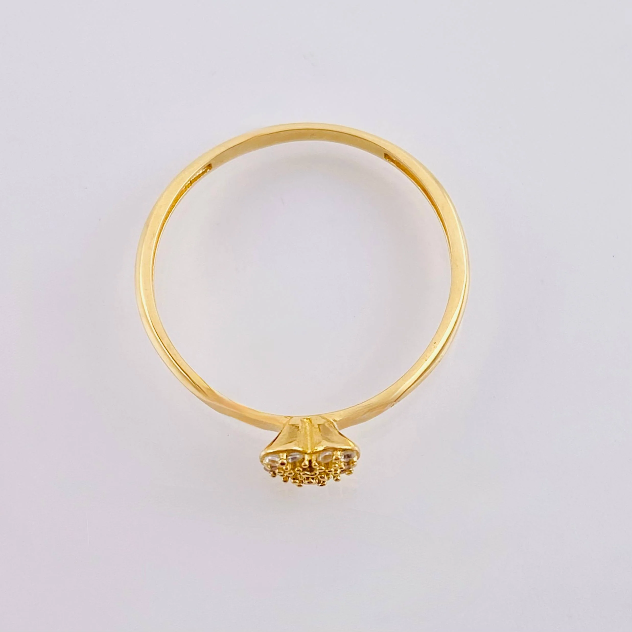 Anillo Corazon Tupido 1.5gr / T7 / Oro Amarillo 18K - Image 3