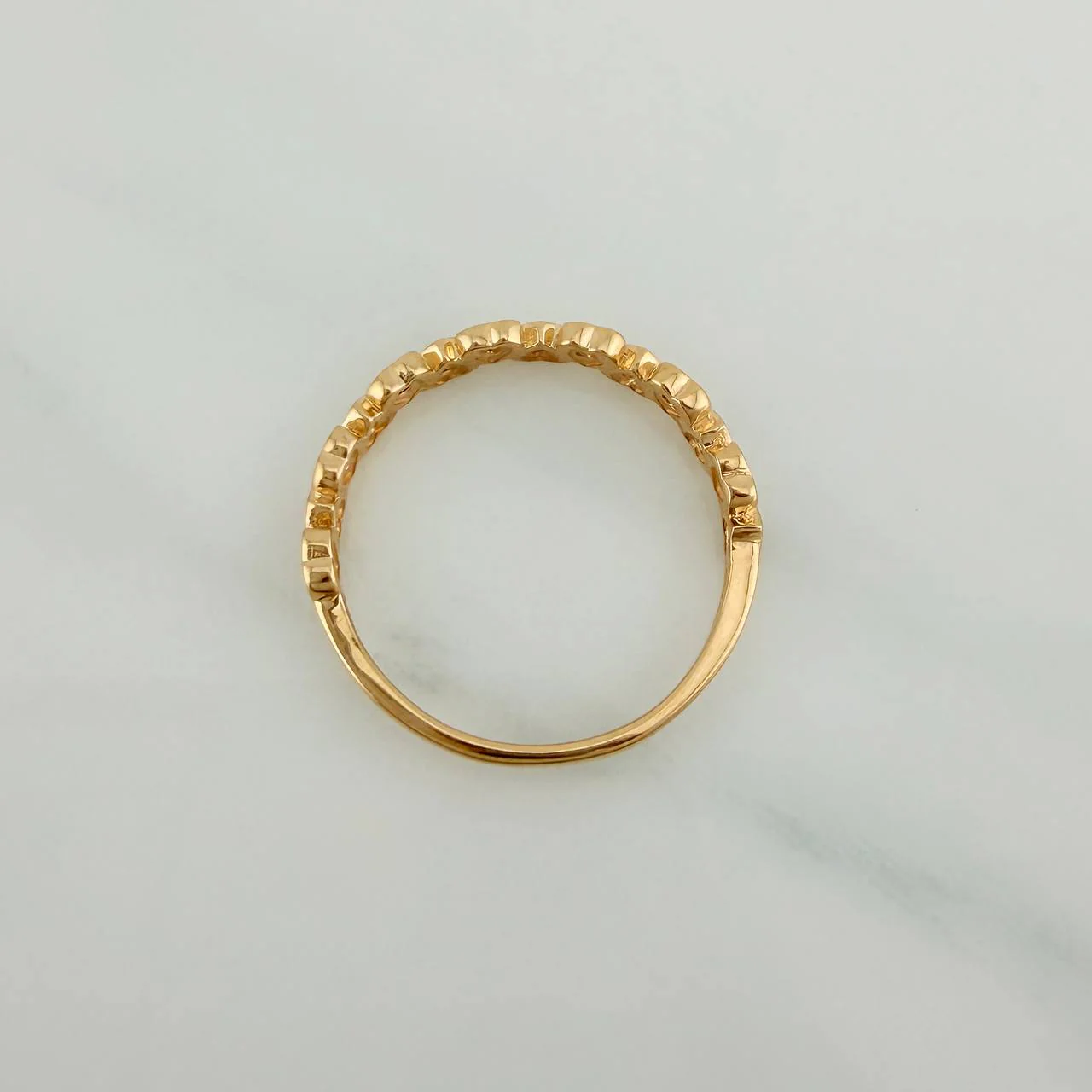 Anillo Corazones Intercalados 1.65gr / T6 1/2 / 2cm / Oro Amarillo 18K $ - Image 4